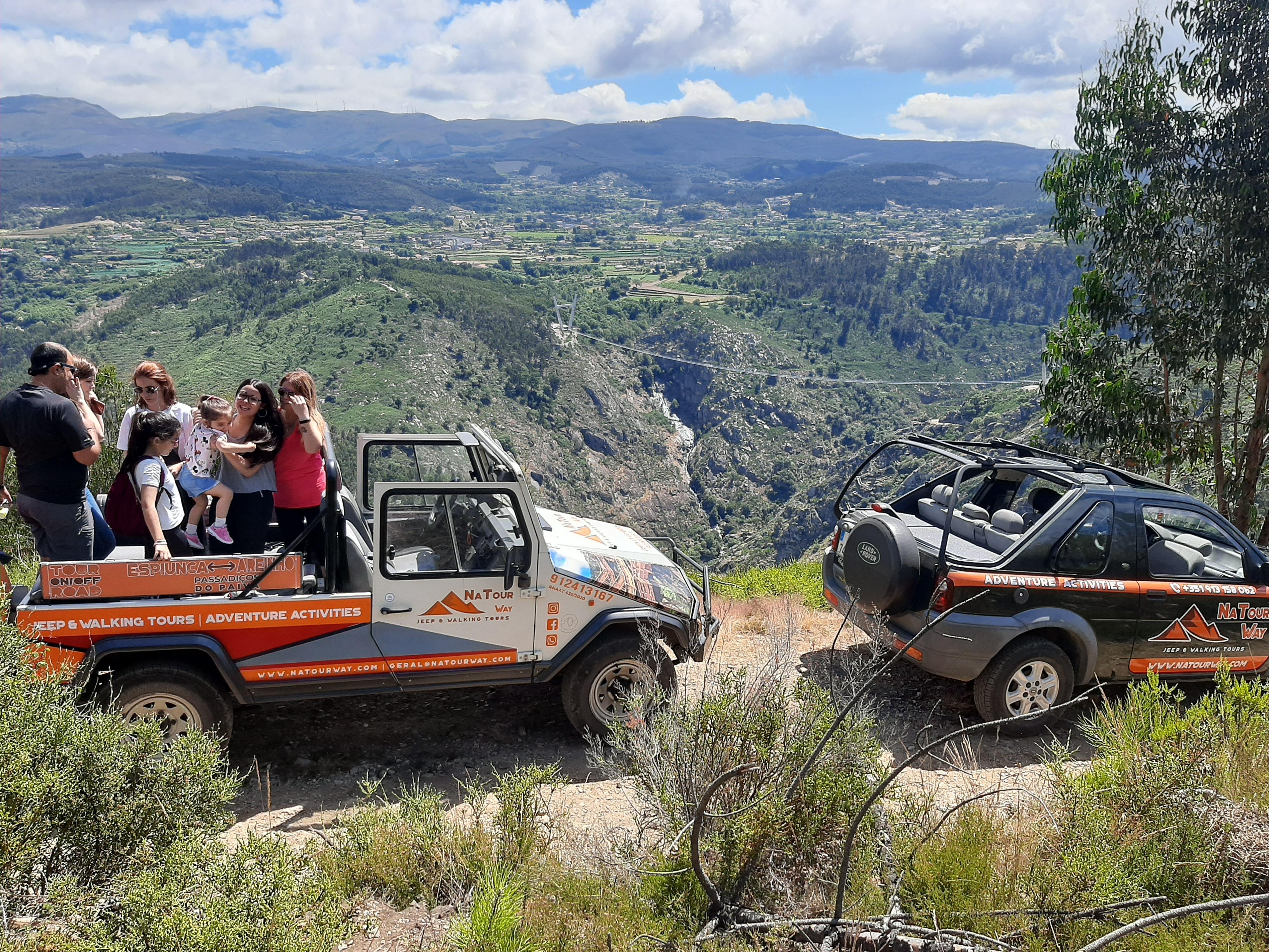 Mini Jeep Adventure: Arouca Bridge & Paiva Walkways Transfer