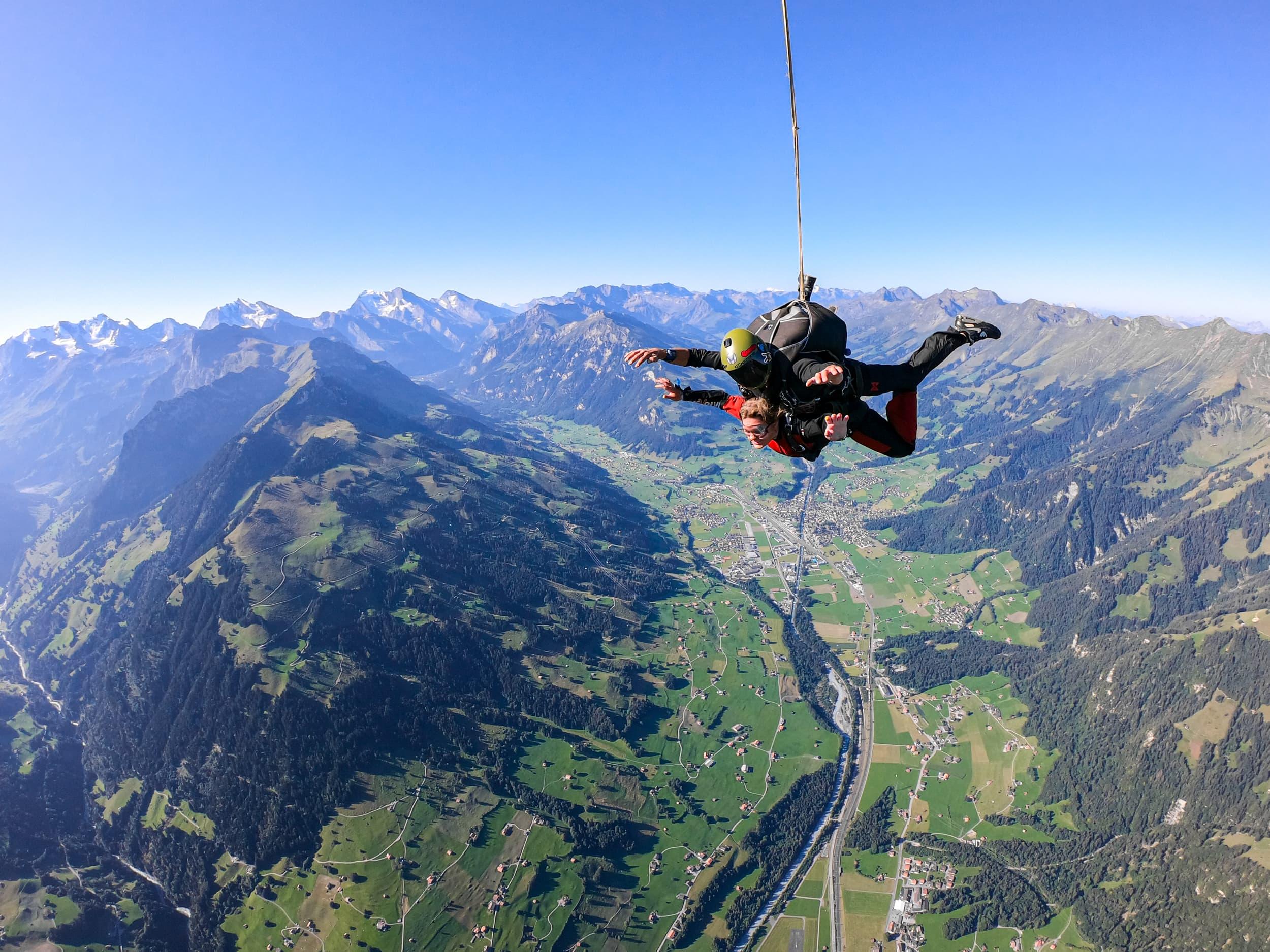 Zurich to Interlaken Skydiving & Alpine Flight Experience
