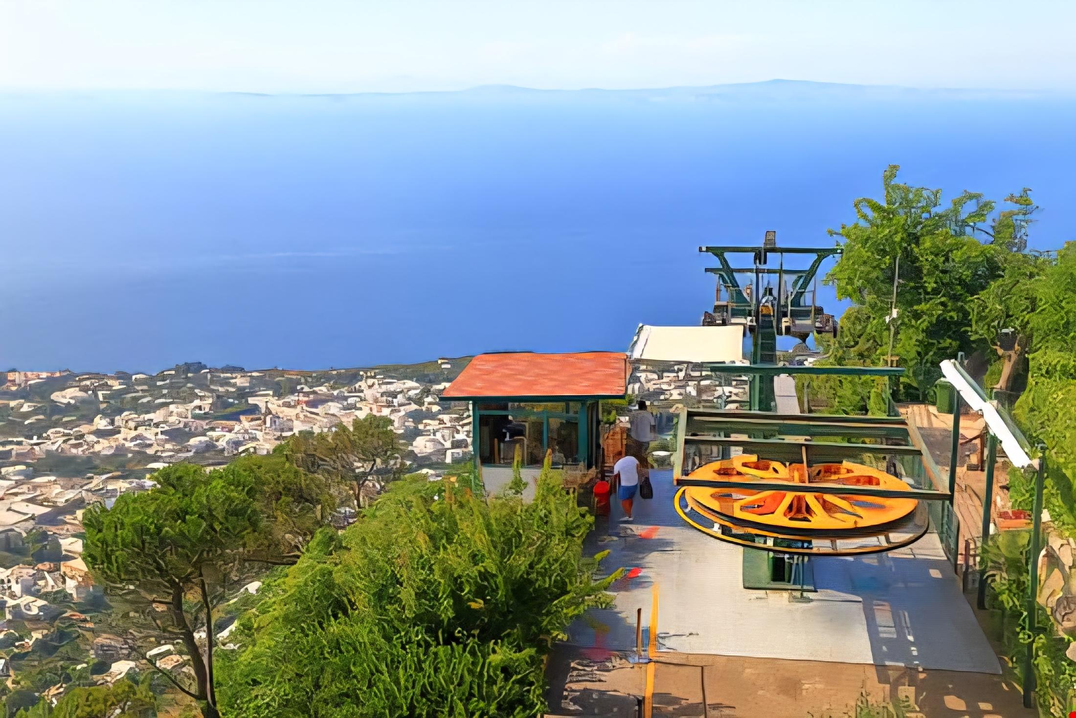 Capri All-In-One: Boat Tour, Bus & Monte Solaro Chairlift