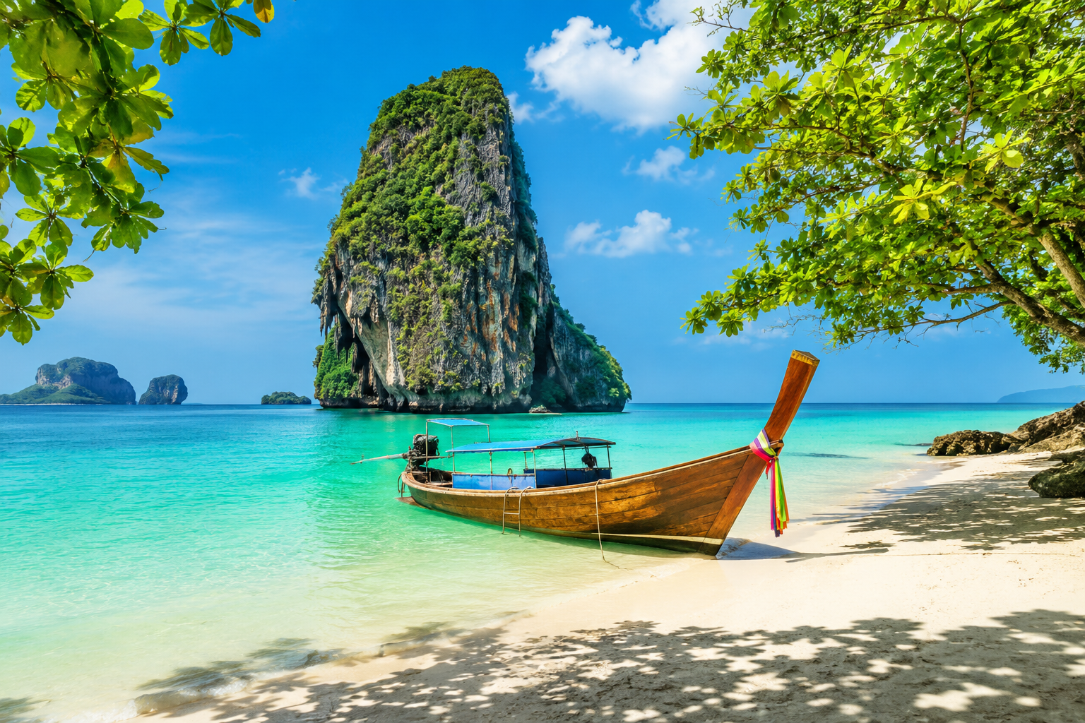 Krabi Airport to Railay Beach: Private Transfer & Boat Combo