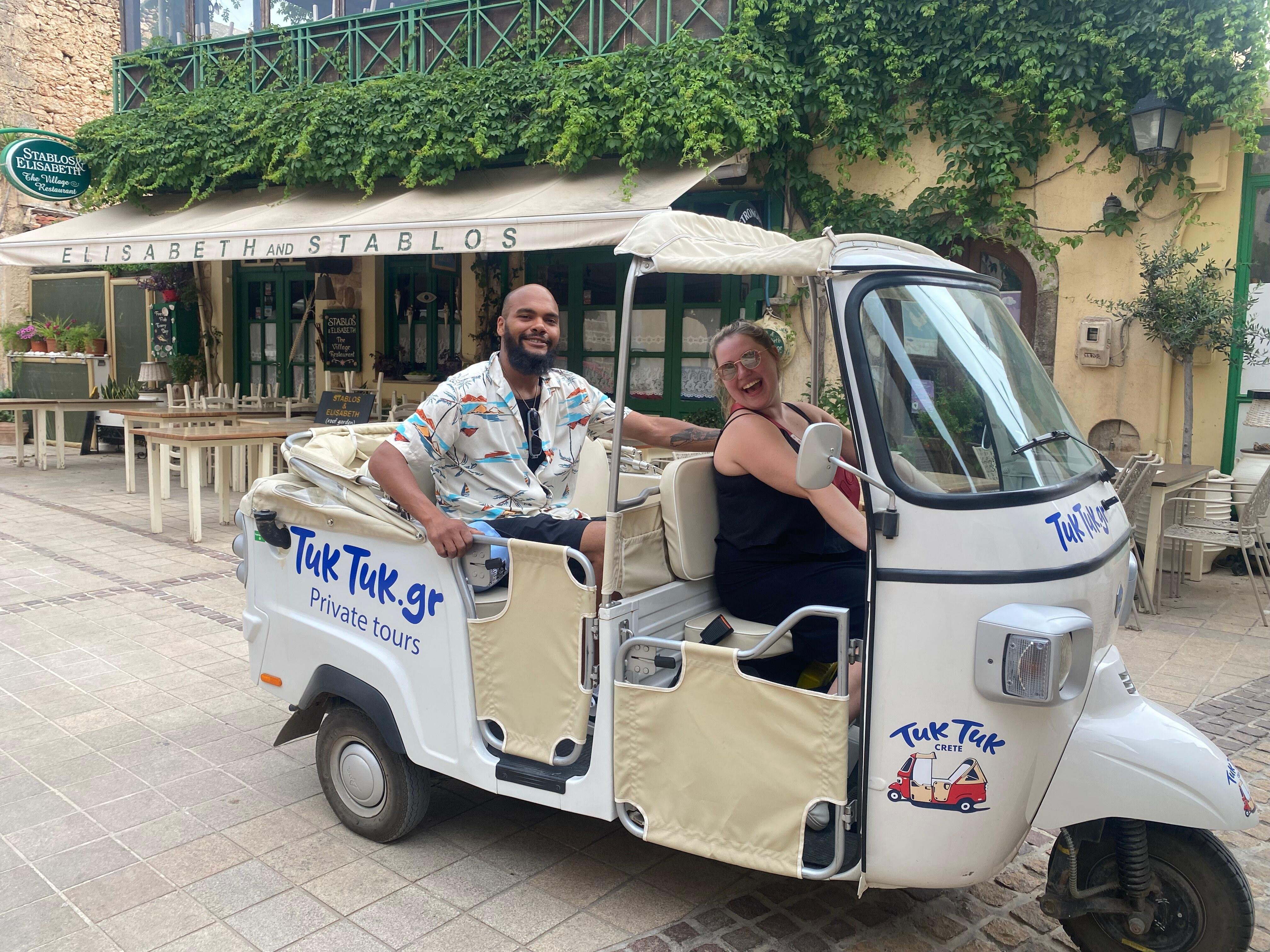 ouzo tasting in Crete — Malia: Sissi and Beyond Tuk Tuk Tour with Raki and Honey - 2026 (Verified Reviews)