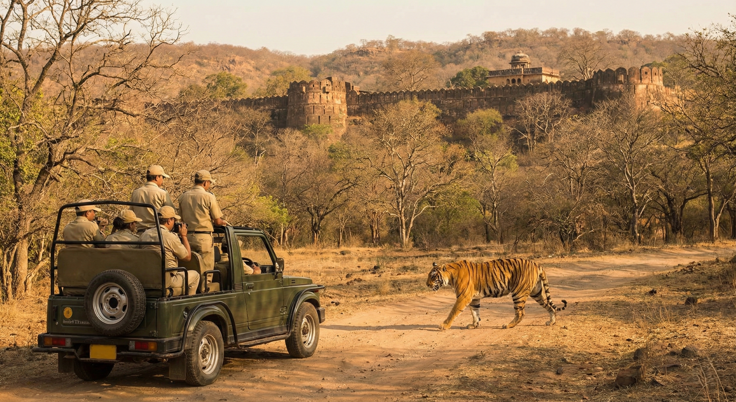 Ranthambore National Park Canter Safari with Hotel Pickup
