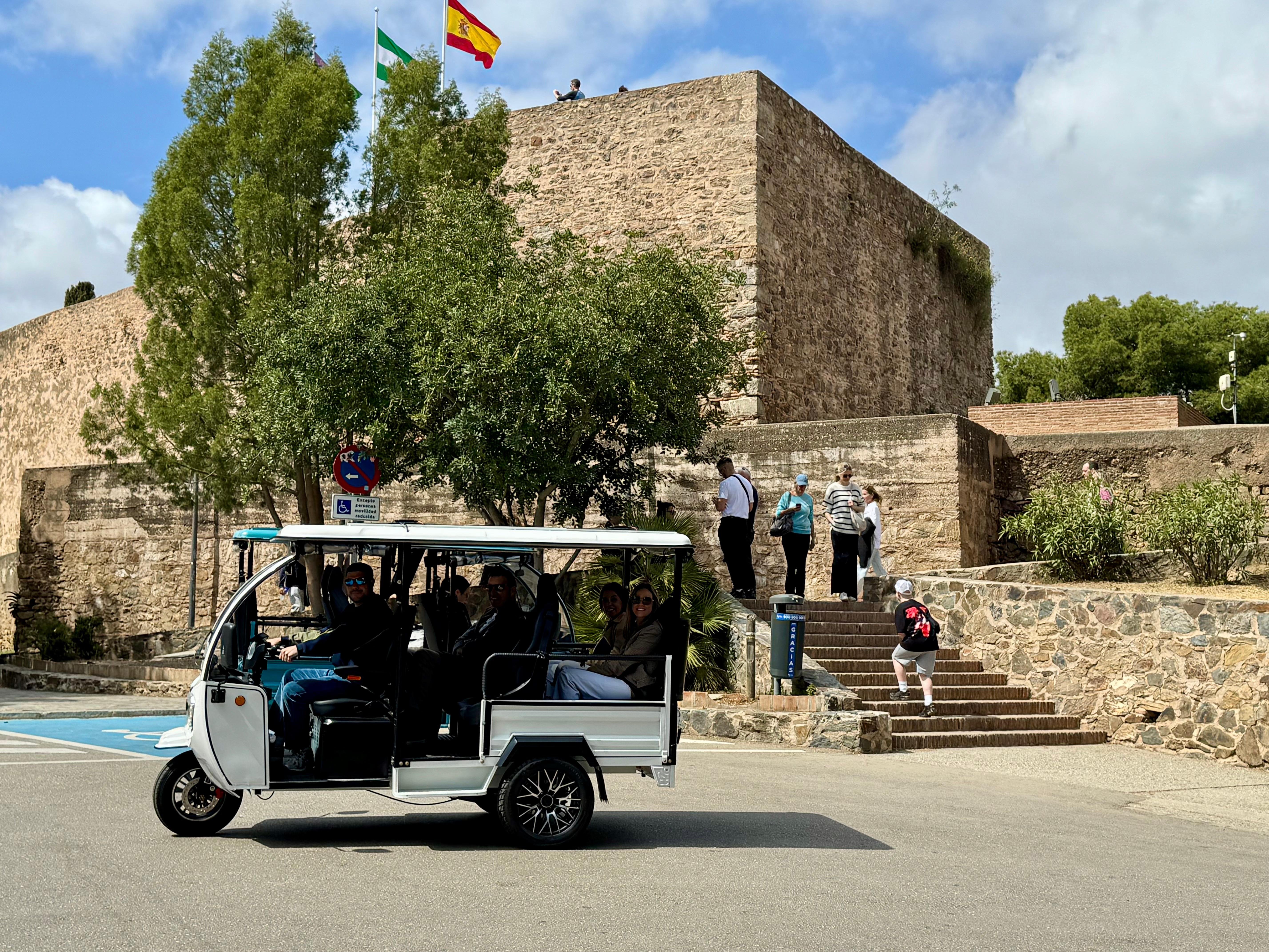 Private Electric Tuk Tuk City & Gibralfaro Tour