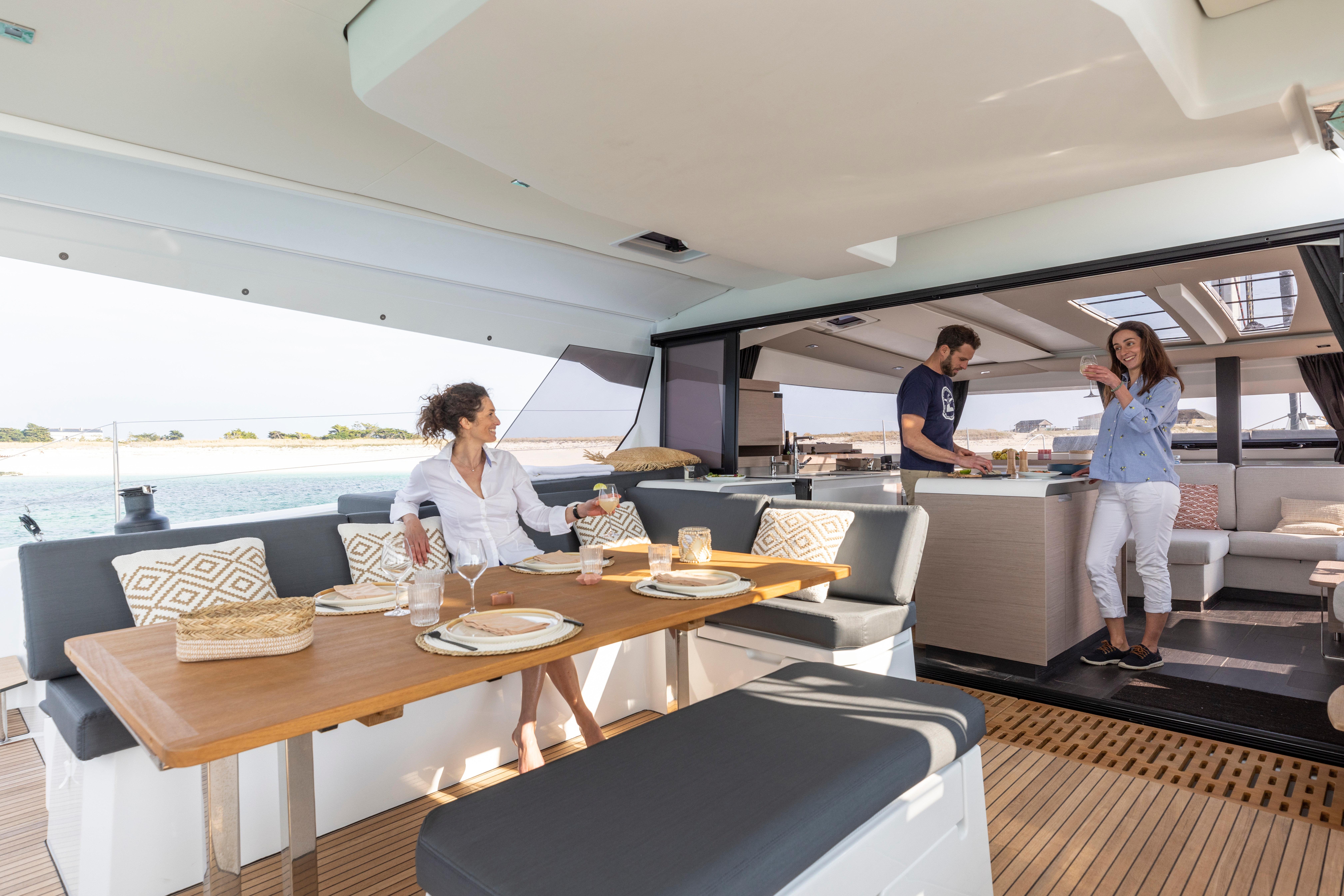 Mykonos Luxury Catamaran Cruise with 3-Course Gourmet Meal