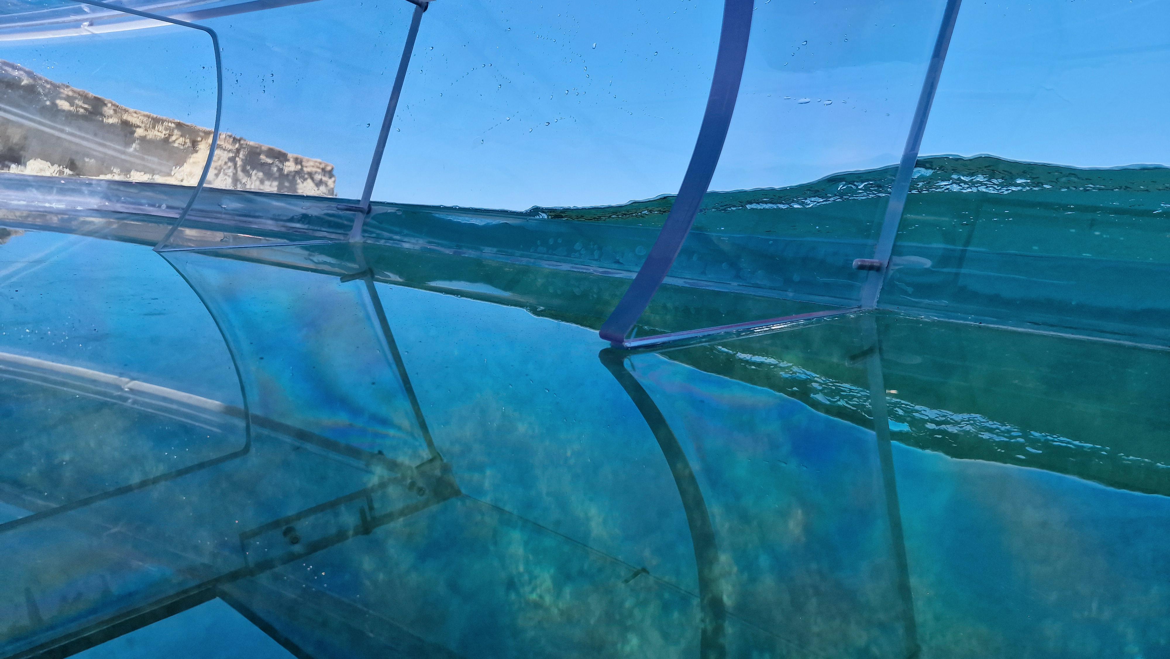 Syracuse: Coast and Sea Caves Full Transparent Boat Tour