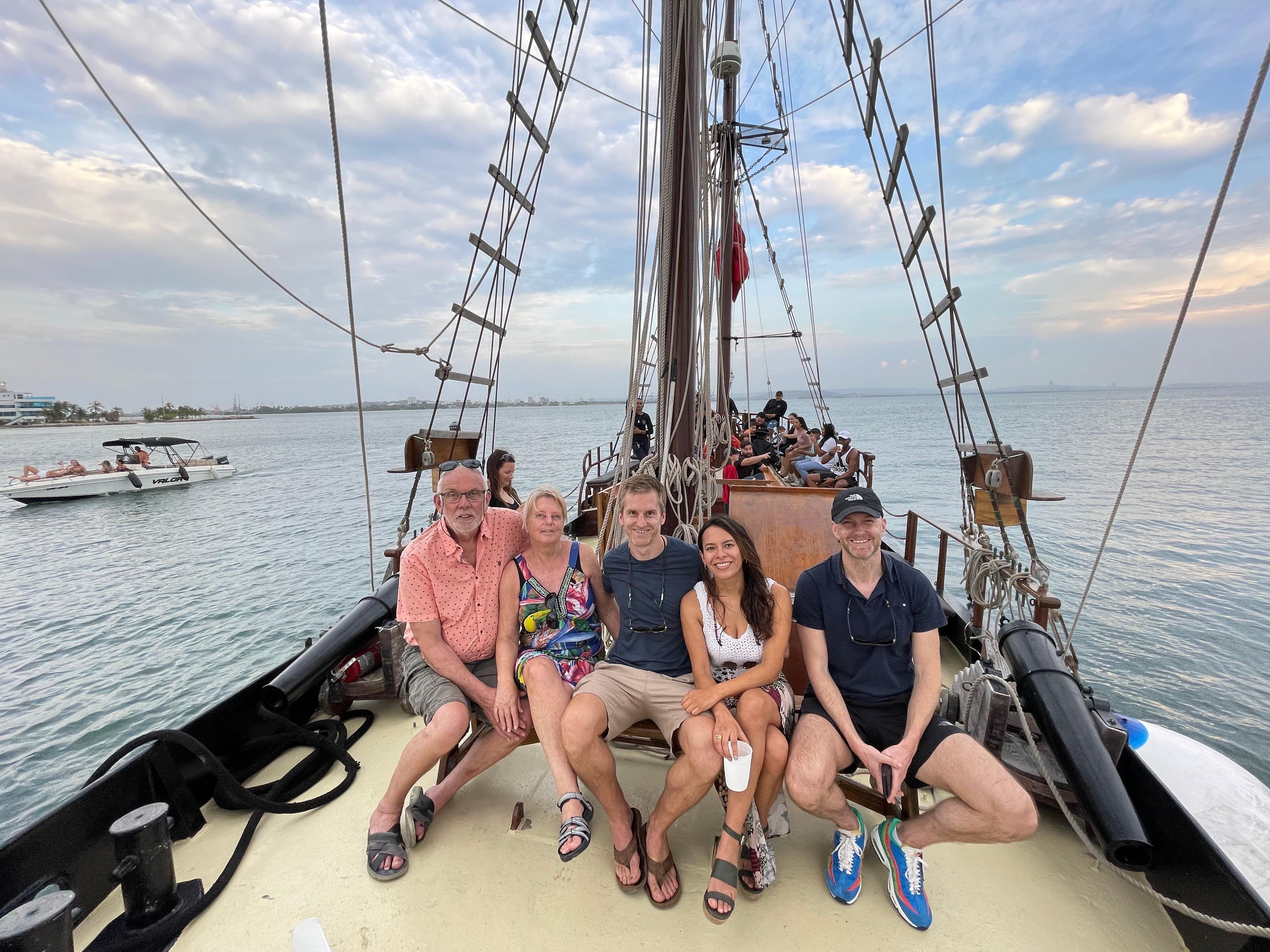 Cartagena Sunset Pirate Ship Cruise with Open Bar