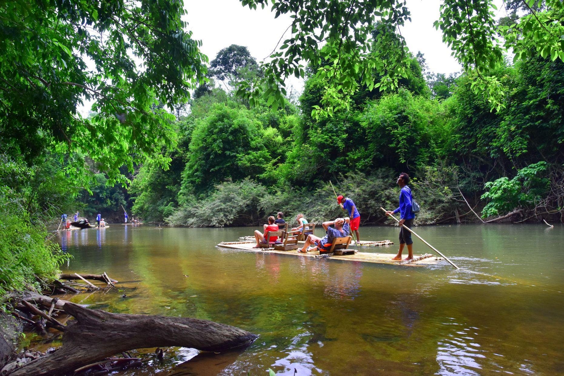 Khao Sok Elephant Rescue & Bamboo River Raft from Krabi