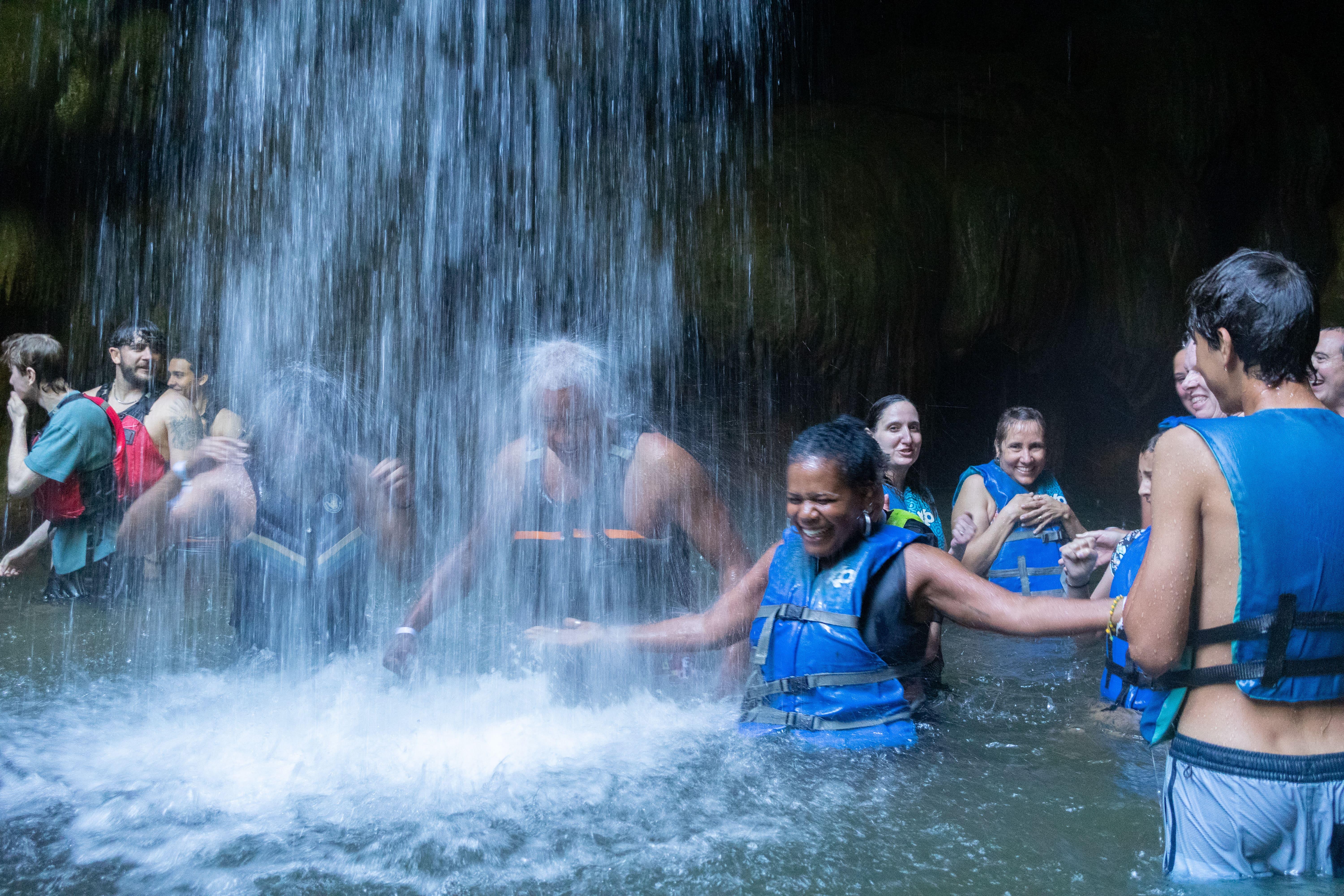 Charco Azul Cave & Waterfall Adventure with Pro Photos