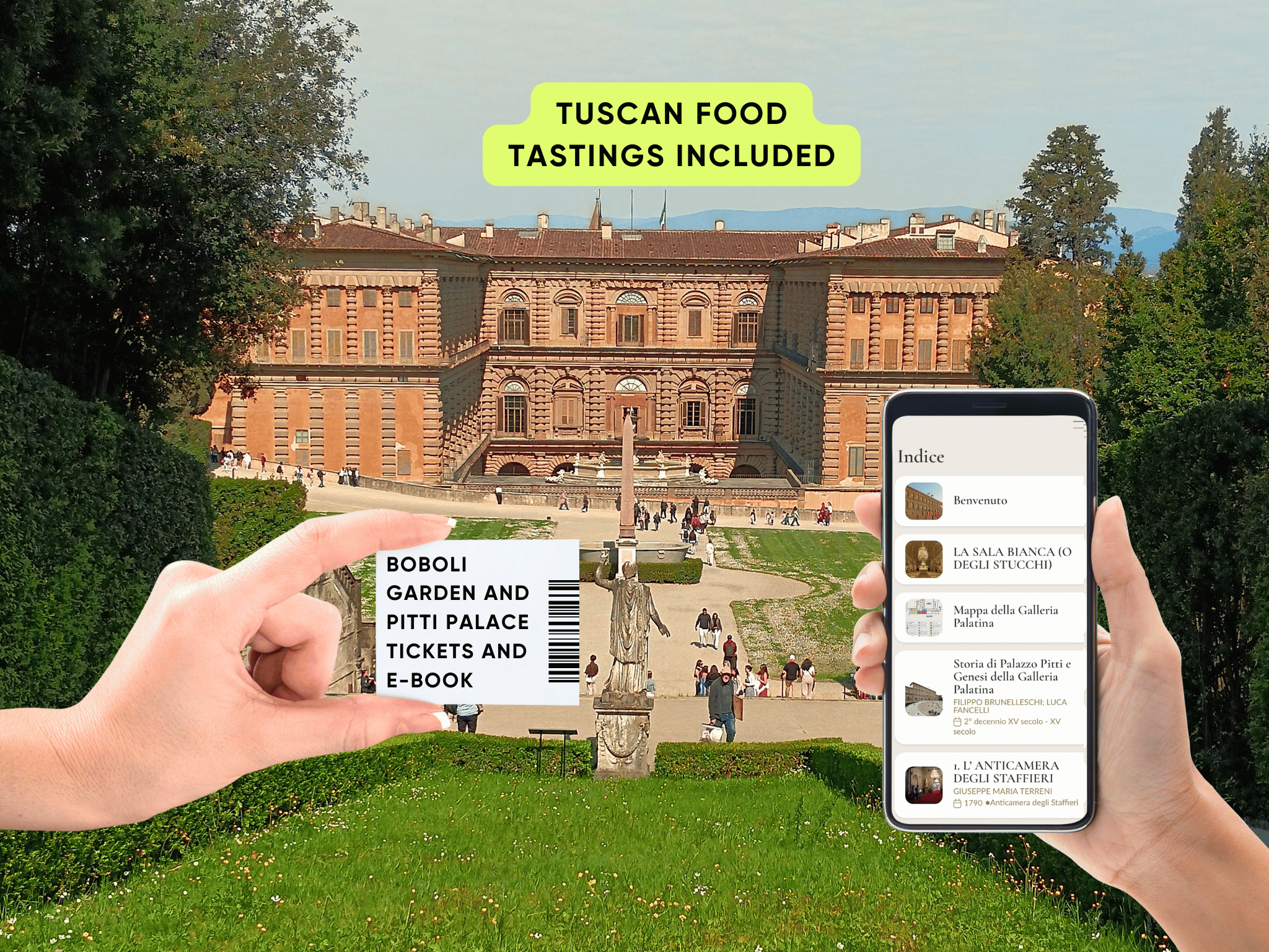 Pitti Palace & Boboli Gardens: Combo Ticket + eBooks