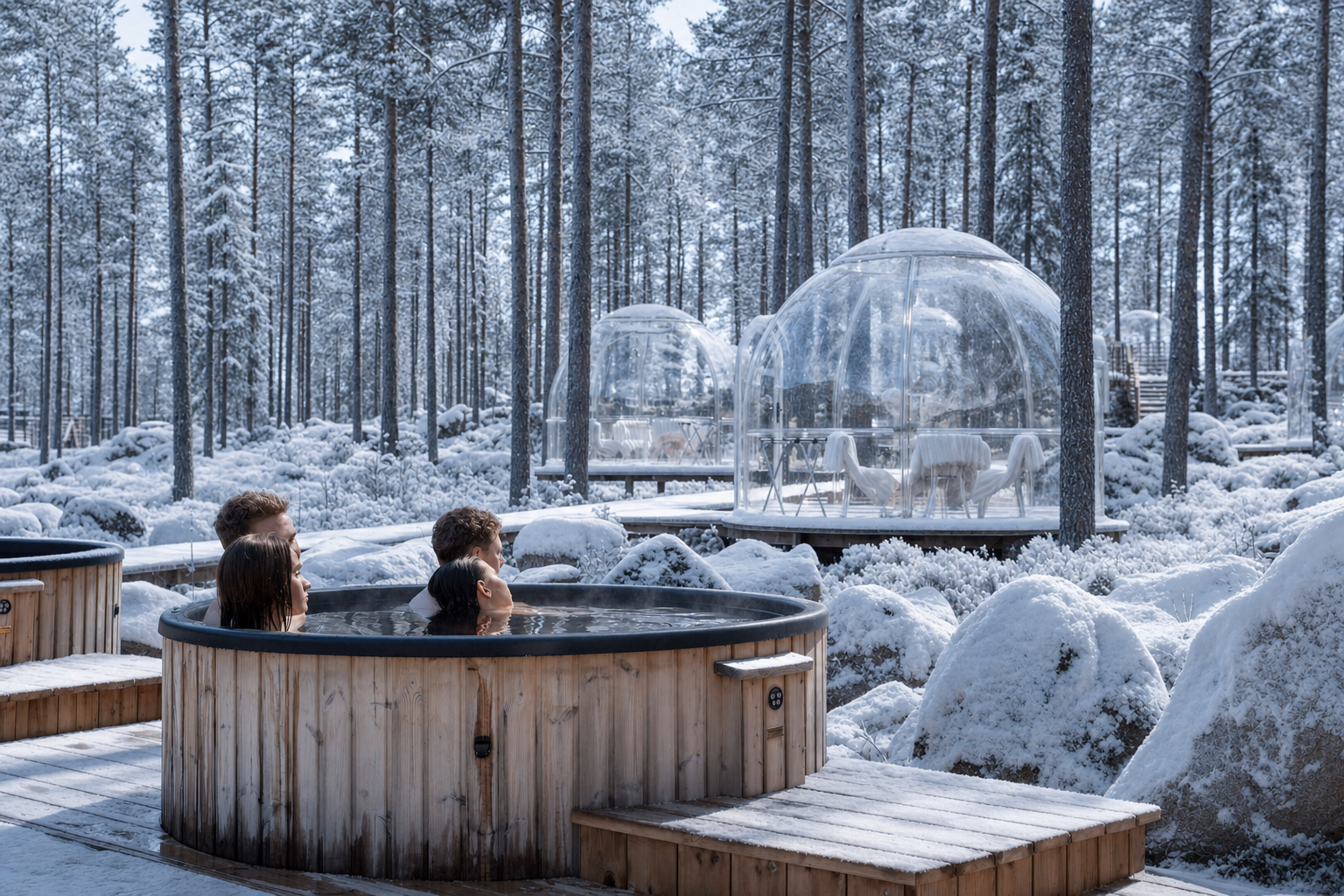 Invisible Forest Spa: Wave Sauna, Hot Lagoon & Á La Carte Lunch