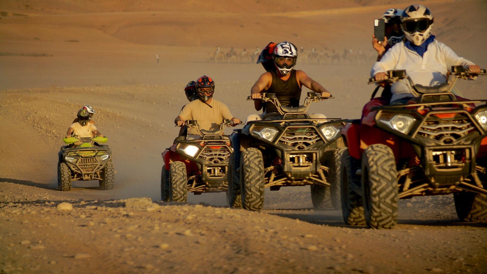 Agafay Desert Day Trip: Quad Biking, Camel Ride, Lunch & Pool