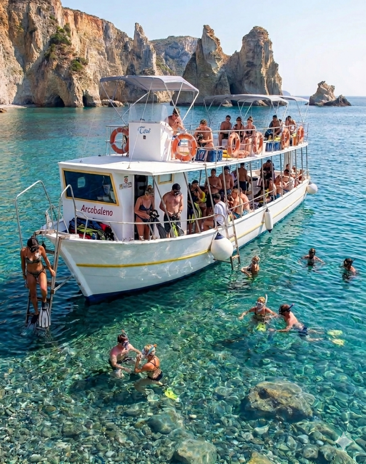 Ponza & Palmarola Island Boat Tour with Lunch