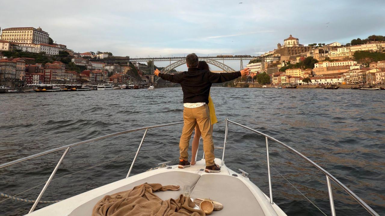 Porto Private Yacht Experience on the Douro with Wine & Snacks