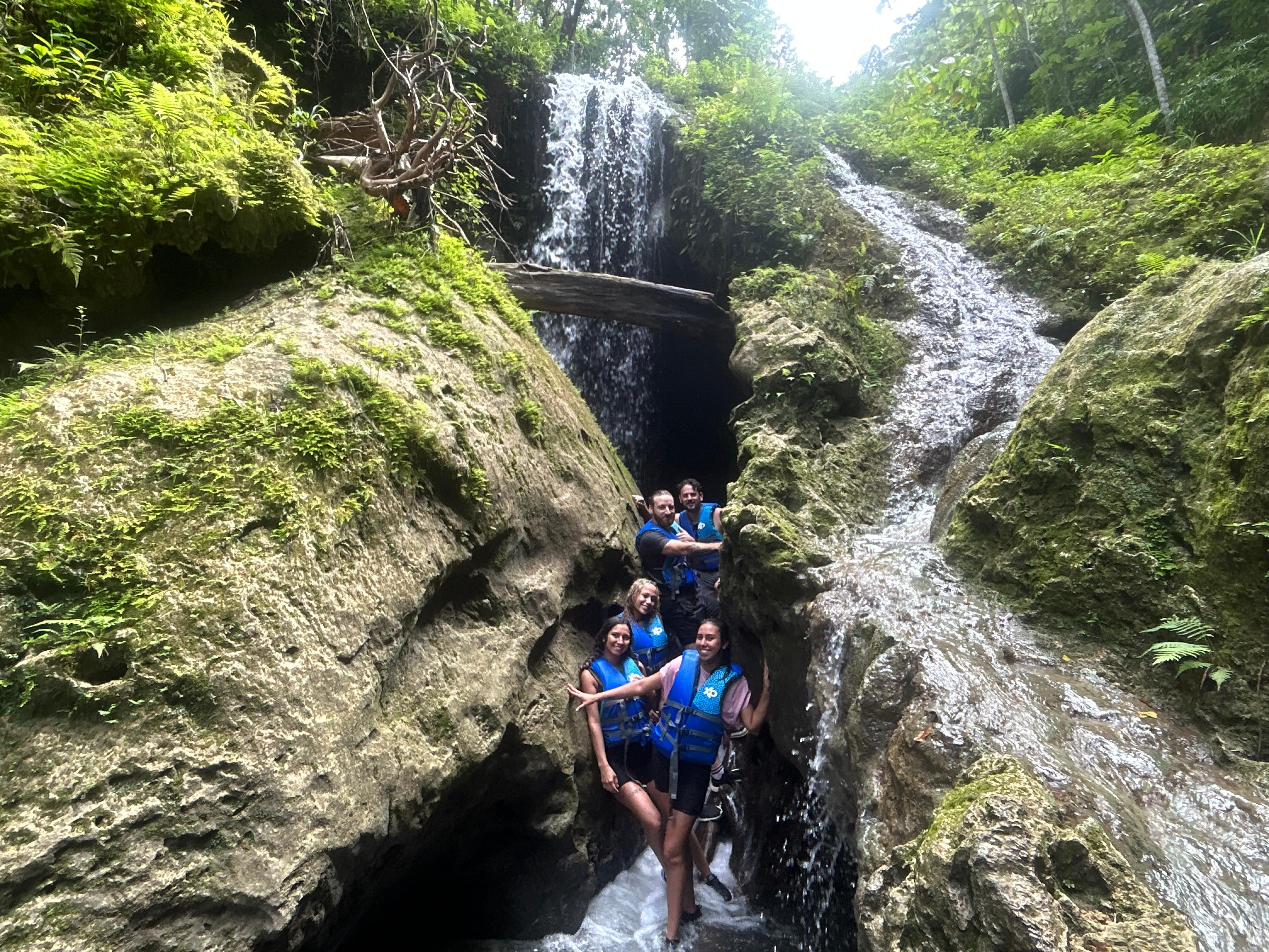 Charco Azul Canyon, Caves, and Mar Chiquita Beach Adventure