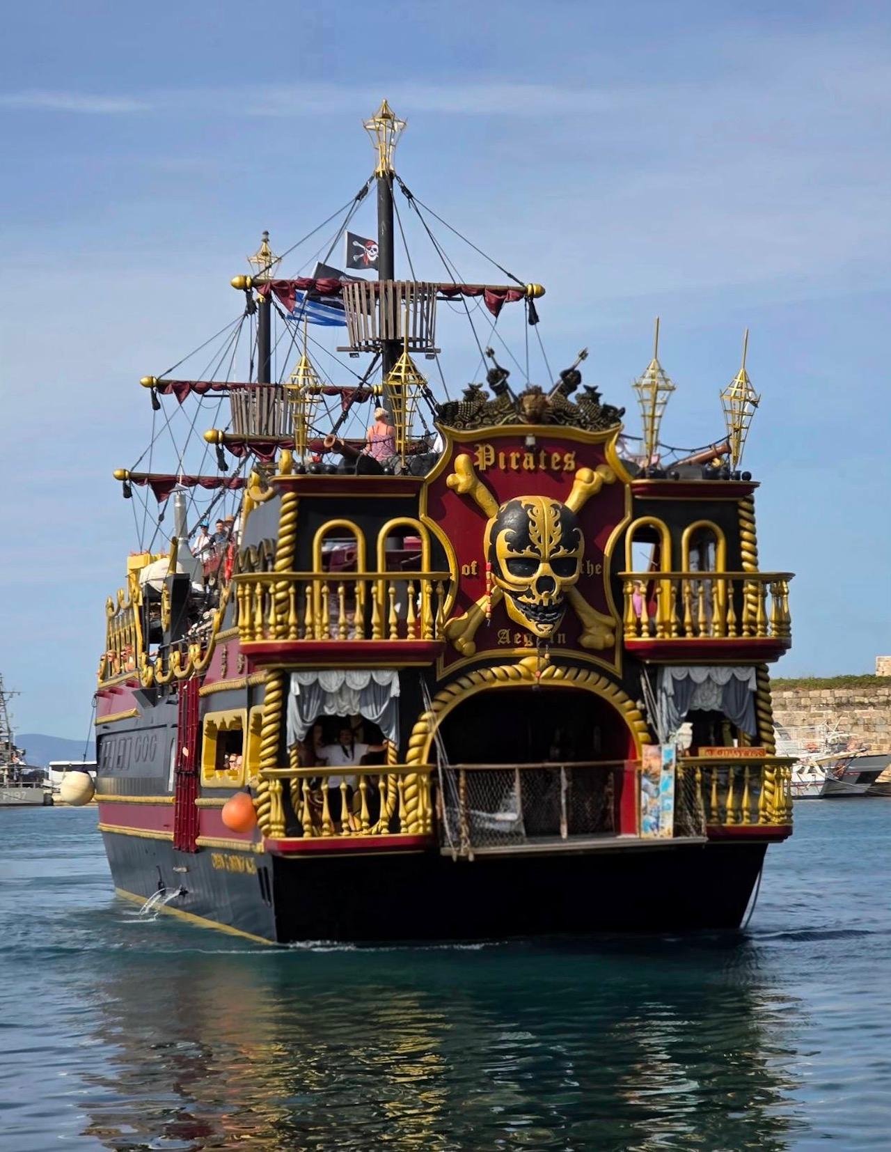 Three-Island Pirate Ship Adventure from Kos