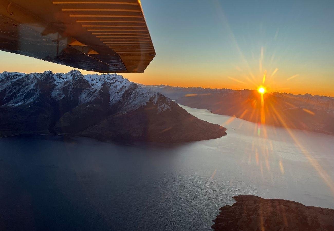 Golden Hour Scenic Flight Over Queenstown Ski Fields