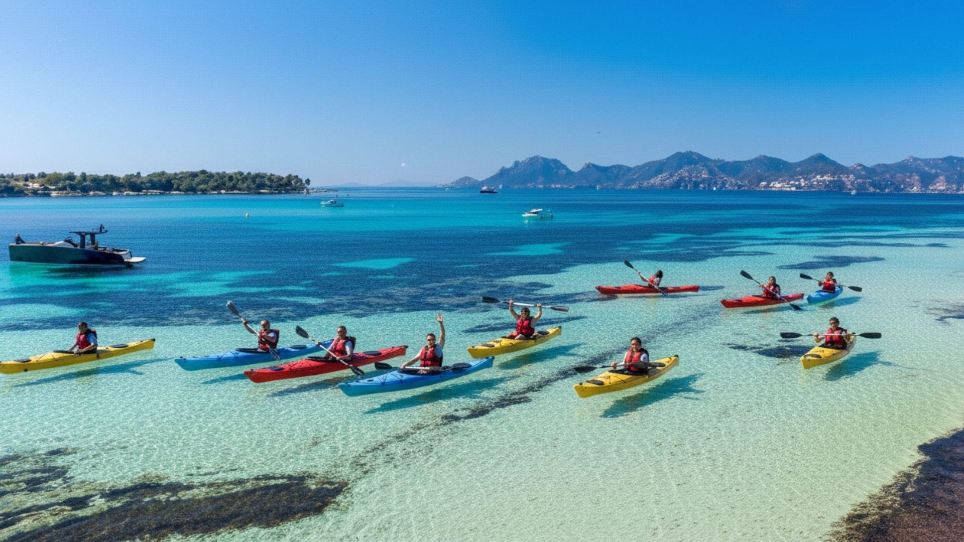 Cannes Kayak Expedition: Lérins Islands, Snorkeling & Picnic