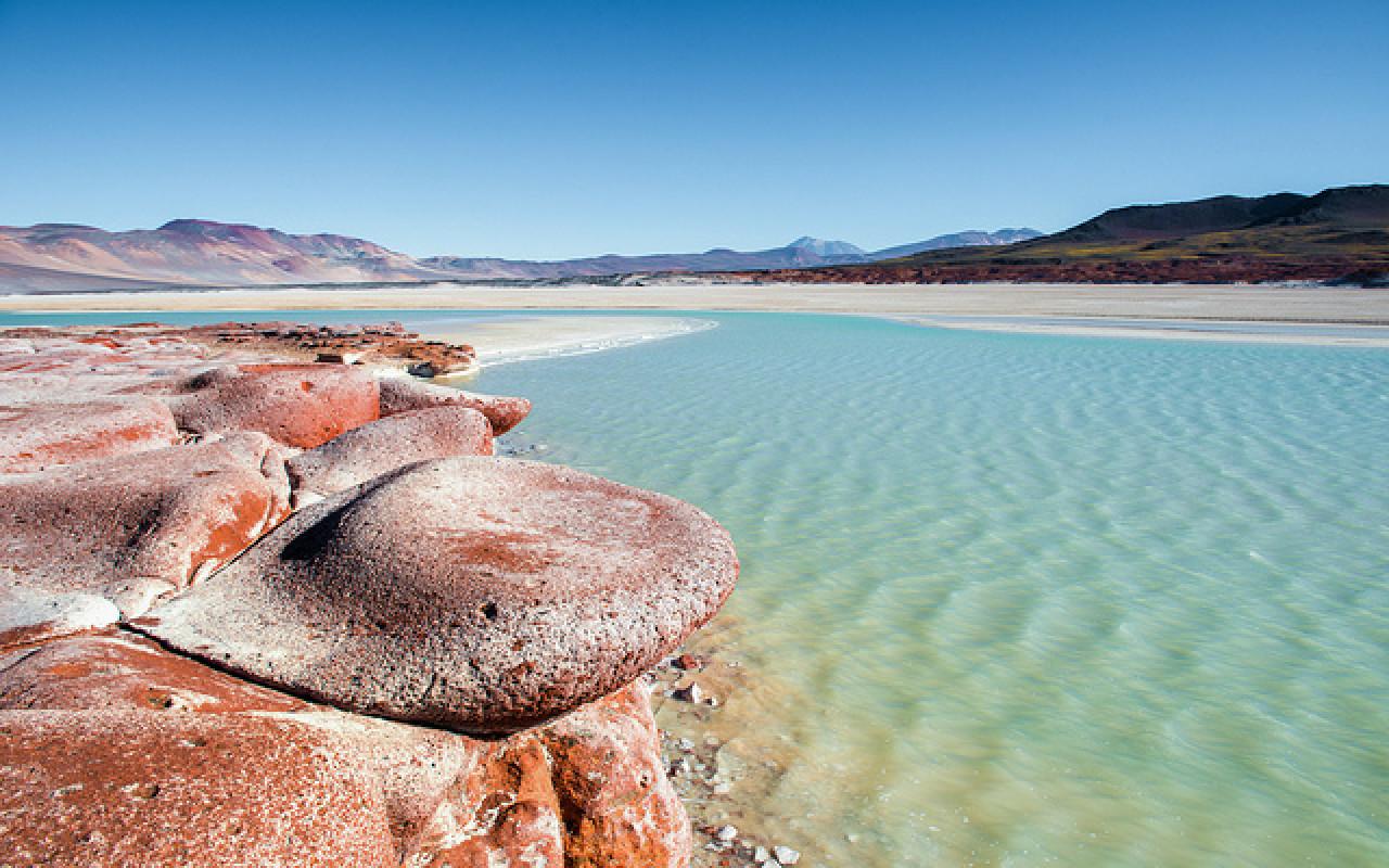 Atacama Red Stones, Altiplanic Lagoons & Laguna Chaxa Day Tour