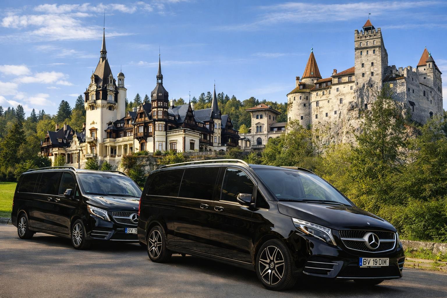 Brasov: Peles, Cantacuzino & Bran Castles Tour by Mercedes Van