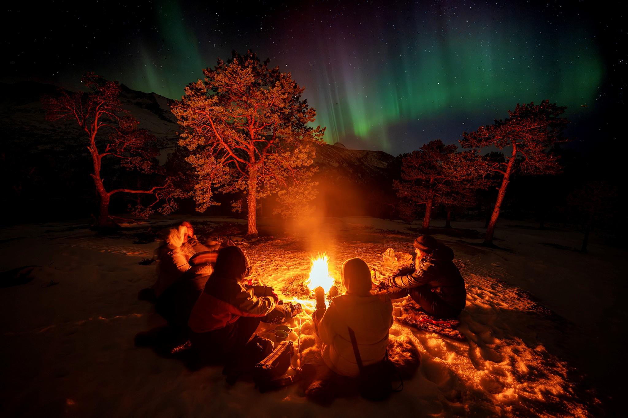 Narvik Northern Lights Chase with Campfire & Photography