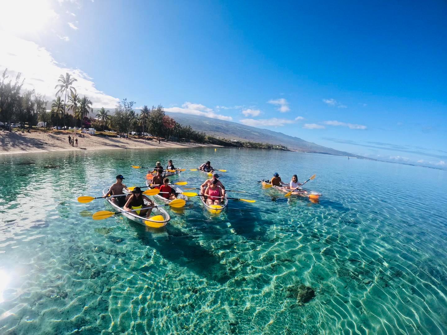 Saint-Gilles Lagoon Clear Kayak Guided Tour