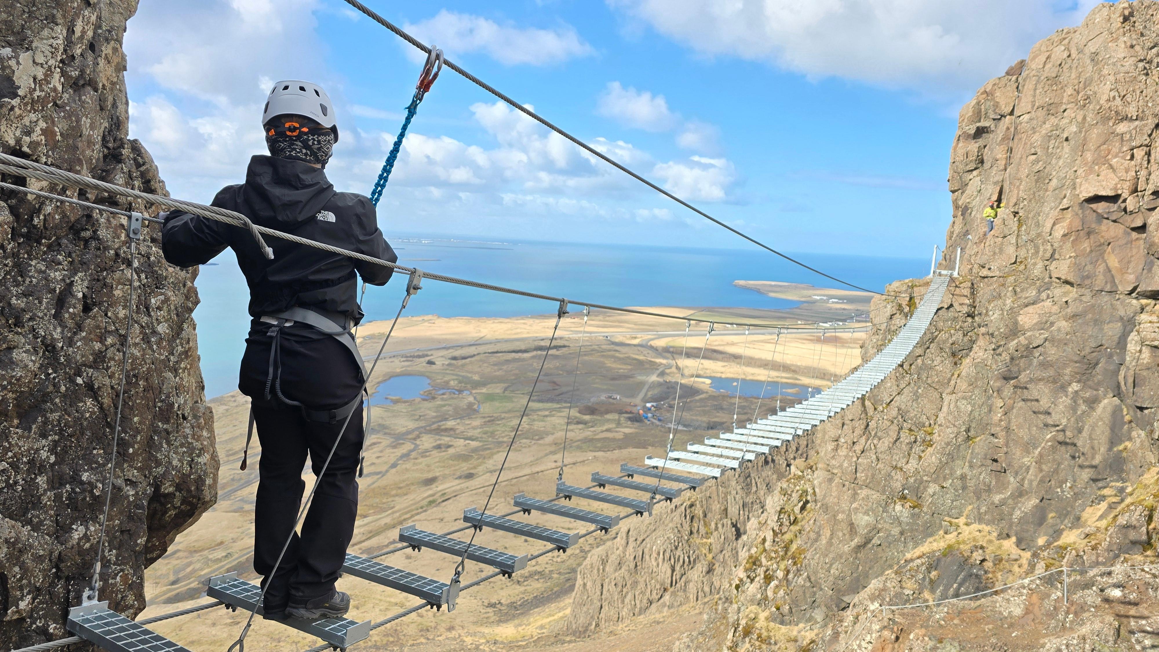 Mount Esja Via Ferrata Climbing Experience