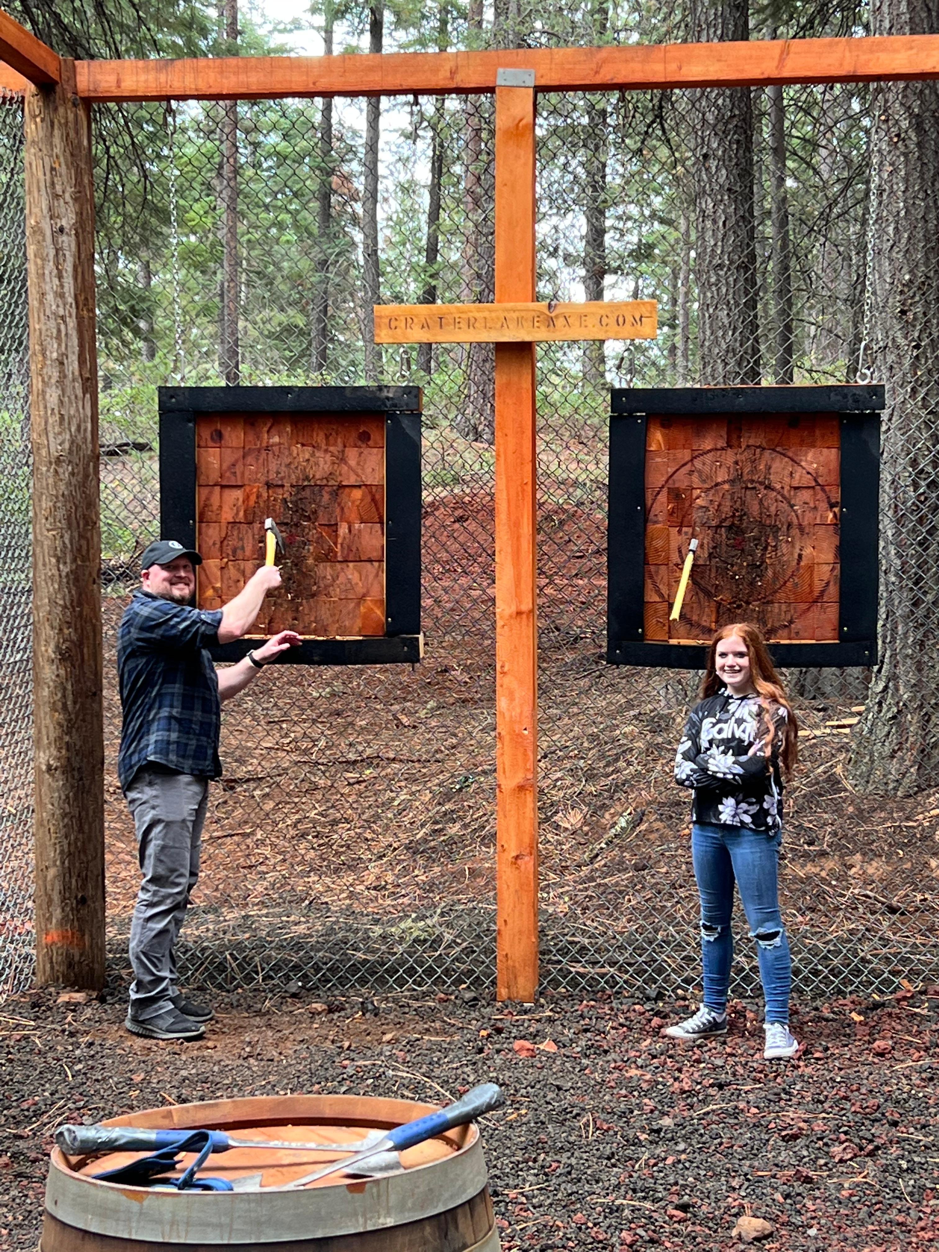 Crater Lake Outdoor Axe Throwing Adventure