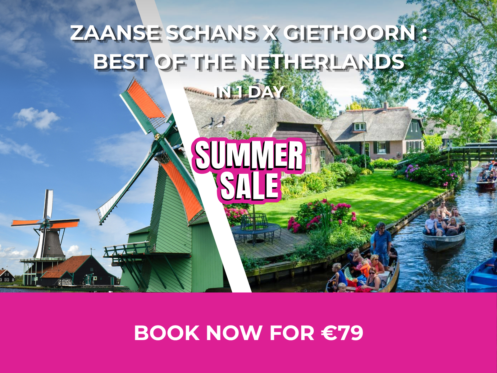 Zaanse Schans & Giethoorn Day Tour from Amsterdam