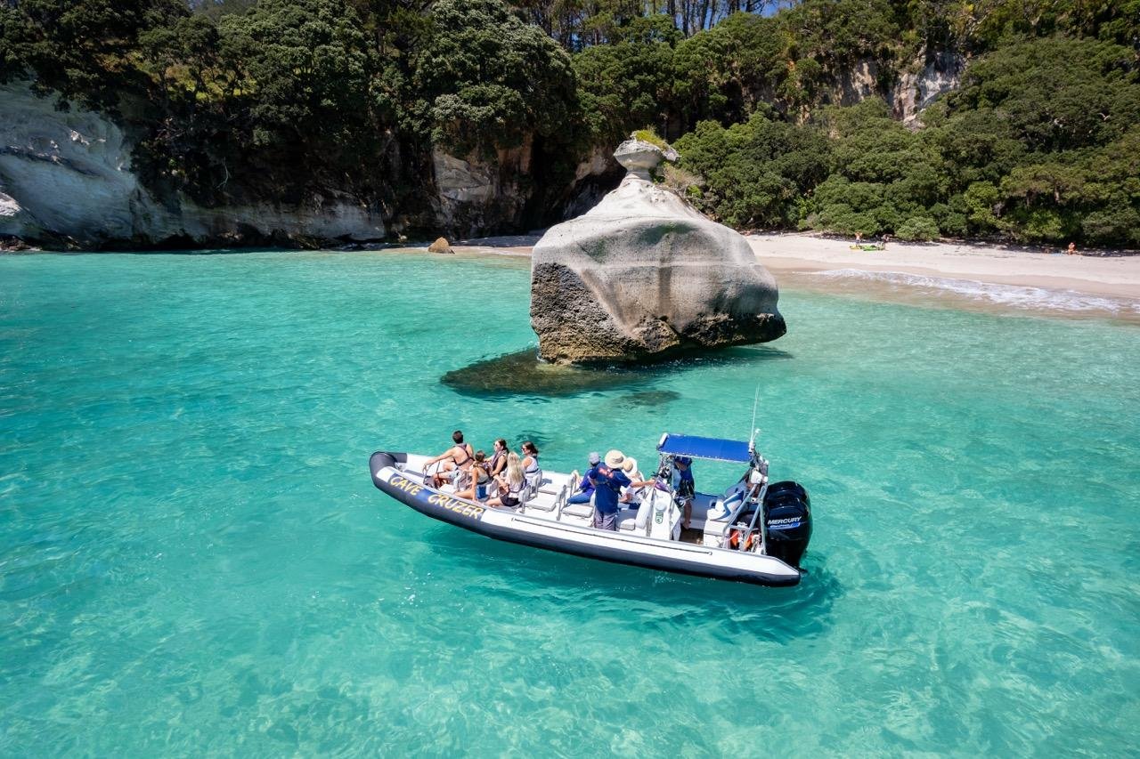 Cathedral Cove High-Speed Boat & Cave Adventure