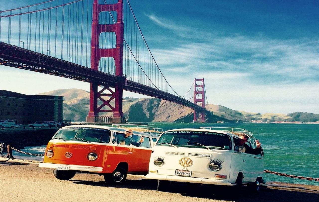 Visite de San Francisco en bus Volkswagen vintage