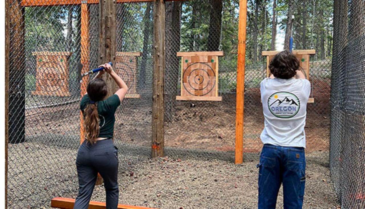 Crater Lake Outdoor Axe Throwing Adventure