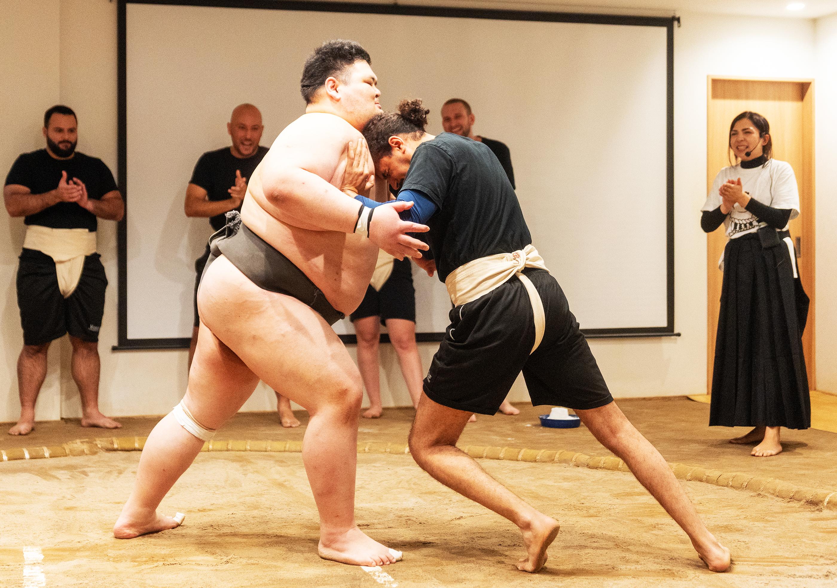 Osaka: Sumo Experience with Live Show & Audience Challenge