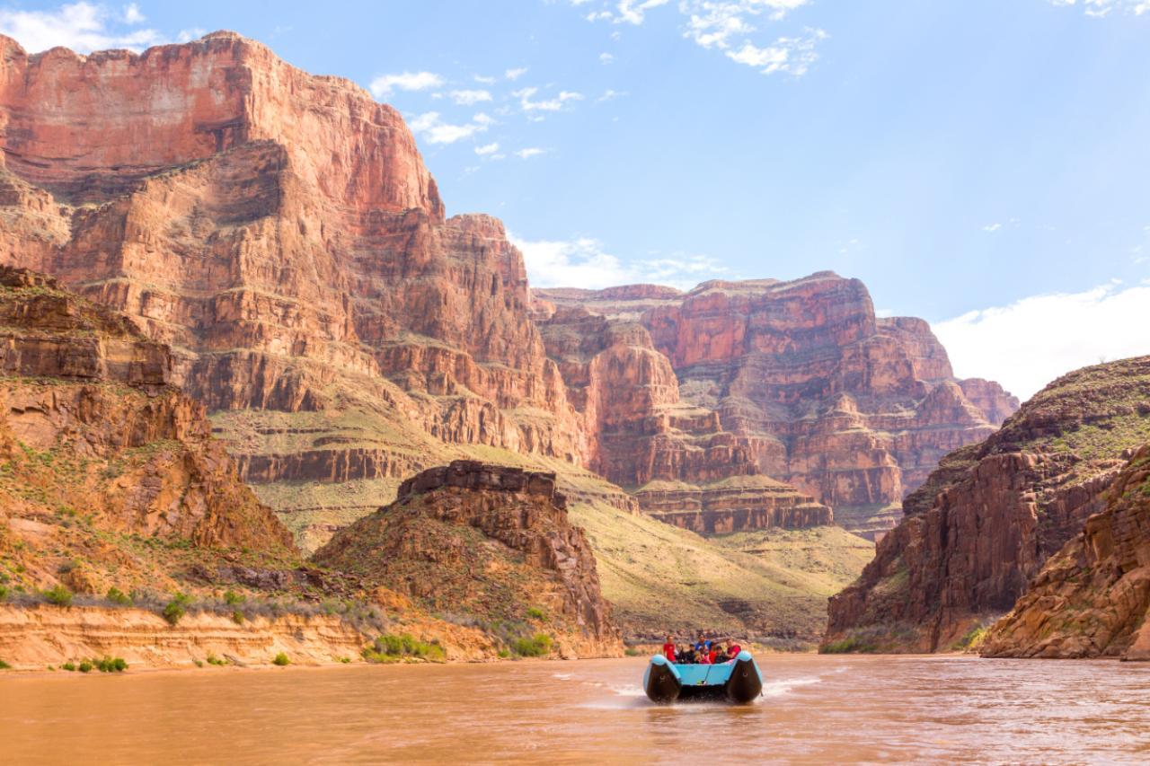 Grand Canyon West Rafting, Helicopter Flight & Skywalk Tour