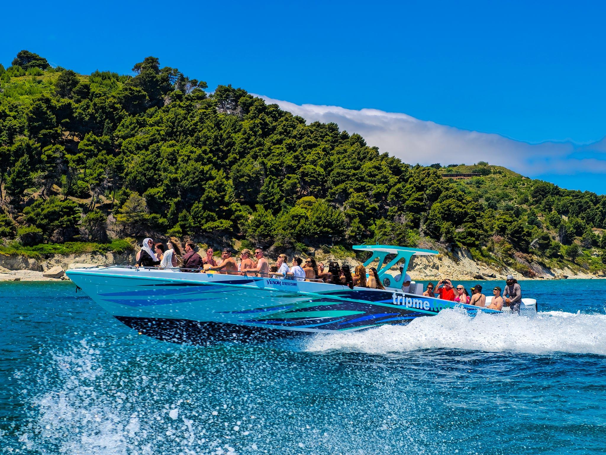Sazan Island & Haxhi Ali Pirate Cave Speedboat Adventure