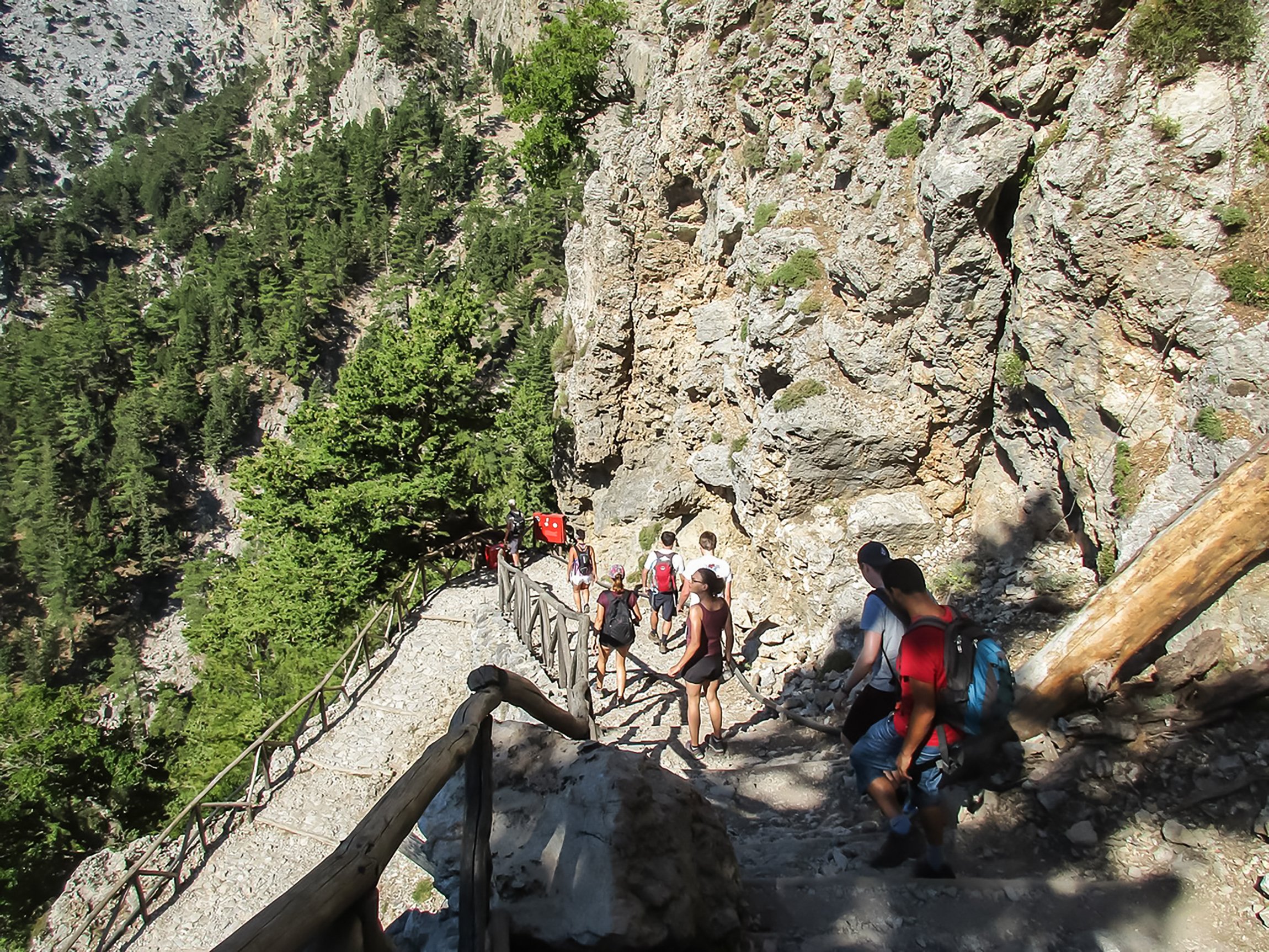 Samaria Gorge hike Crete — Xyloskalo descent, Iron Gates Sideroportes, kri-kri ibex, Agia Roumeli Libyan Sea — image 10