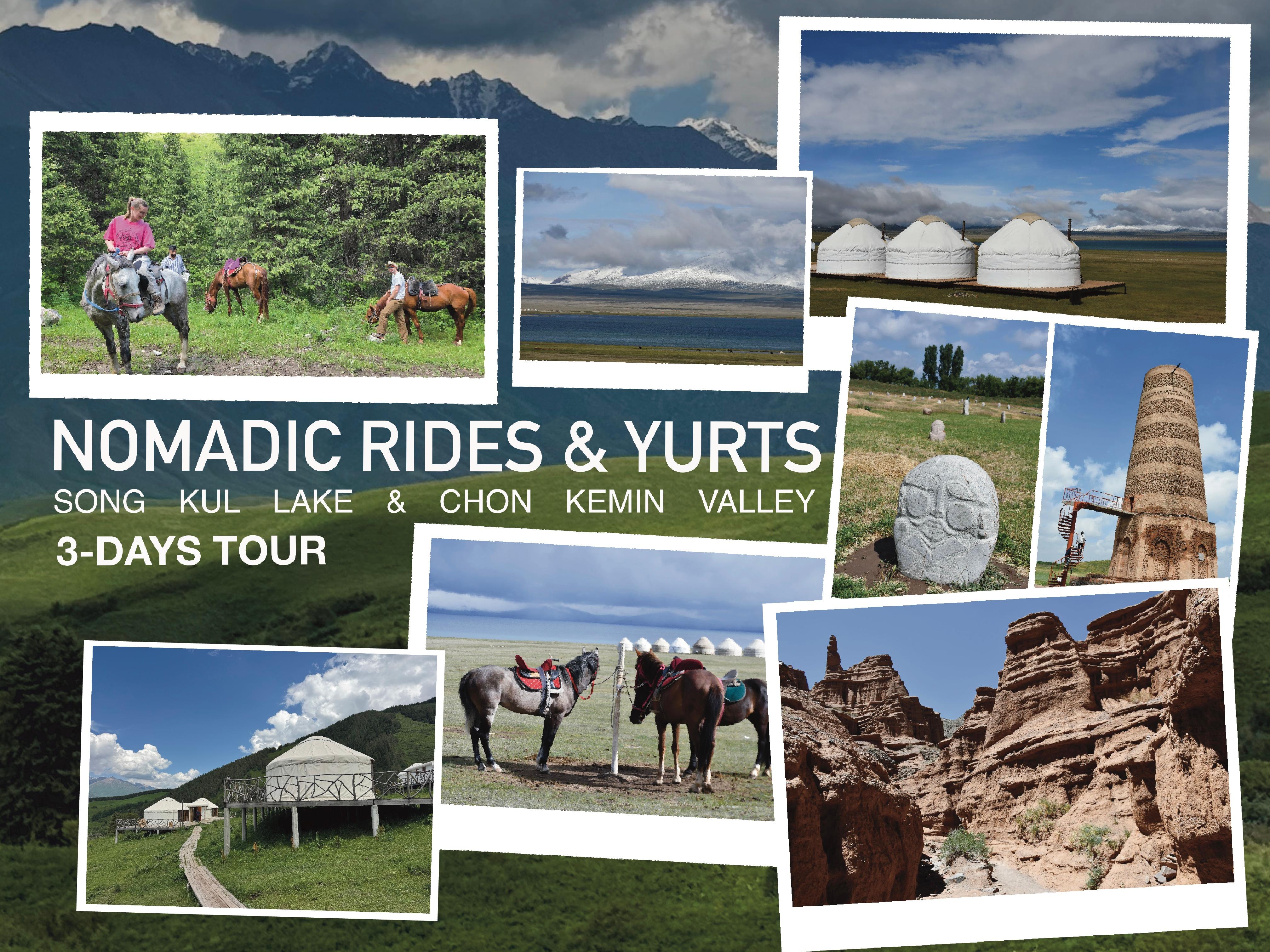 Song Kul Lake & Chon Kemin Valley: 3-Day Horse Riding & Yurt Stay Tour