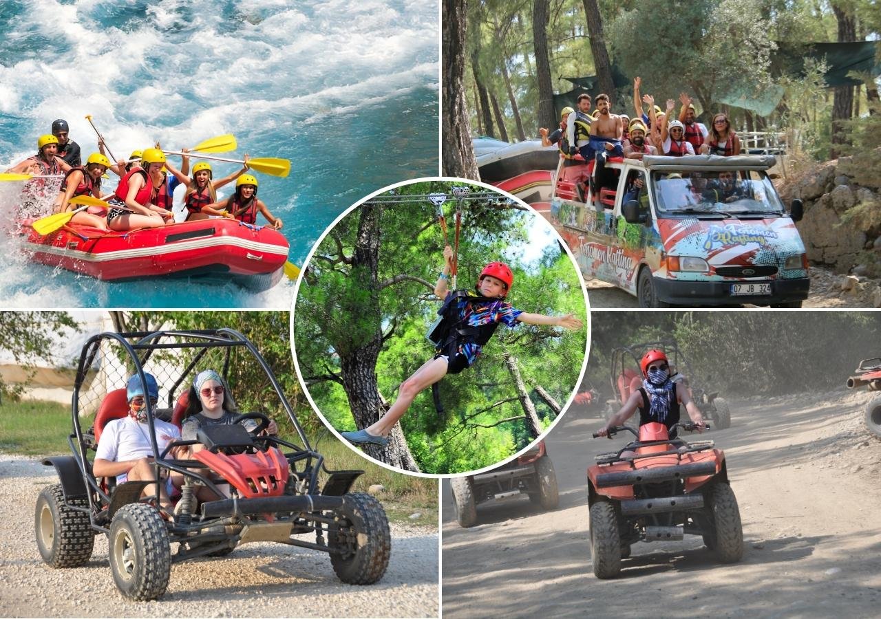 4-in-1 Adventure Combo: Rafting, Zipline, Jeep & Buggy Safari