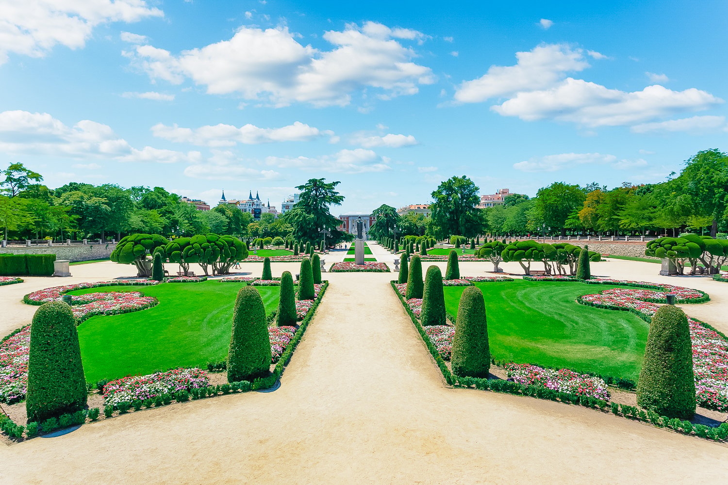 Sightseeing segway tour photo of the Puerta de Alcala gate near the Retiro Park entrance in central Madrid