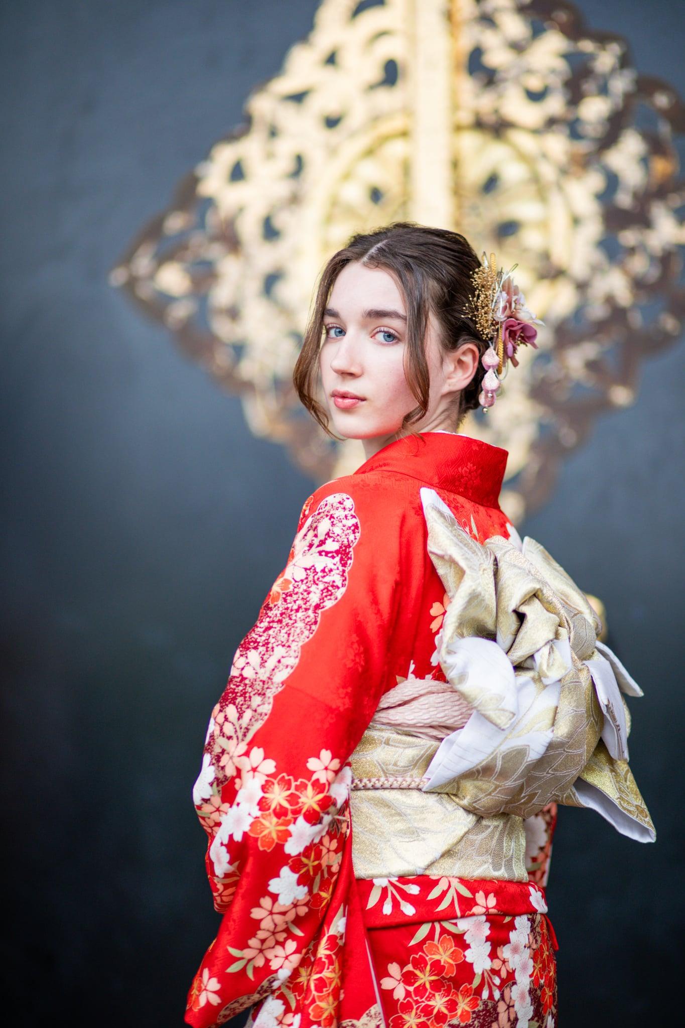 kimono photoshoot in Asakusa, Tokyo — image 2