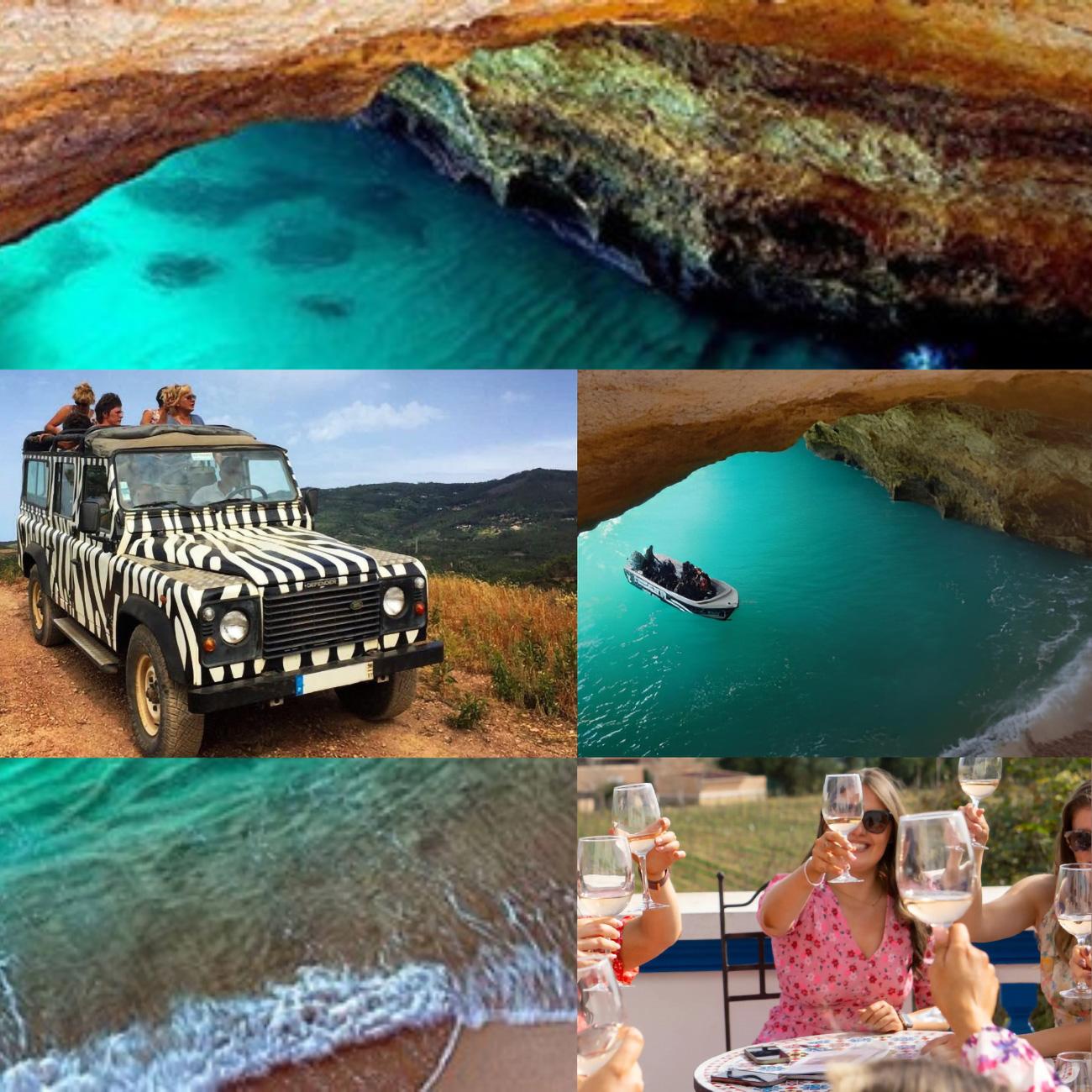 Algarve Jeep Safari, Winery & Benagil Cave Boat Tour