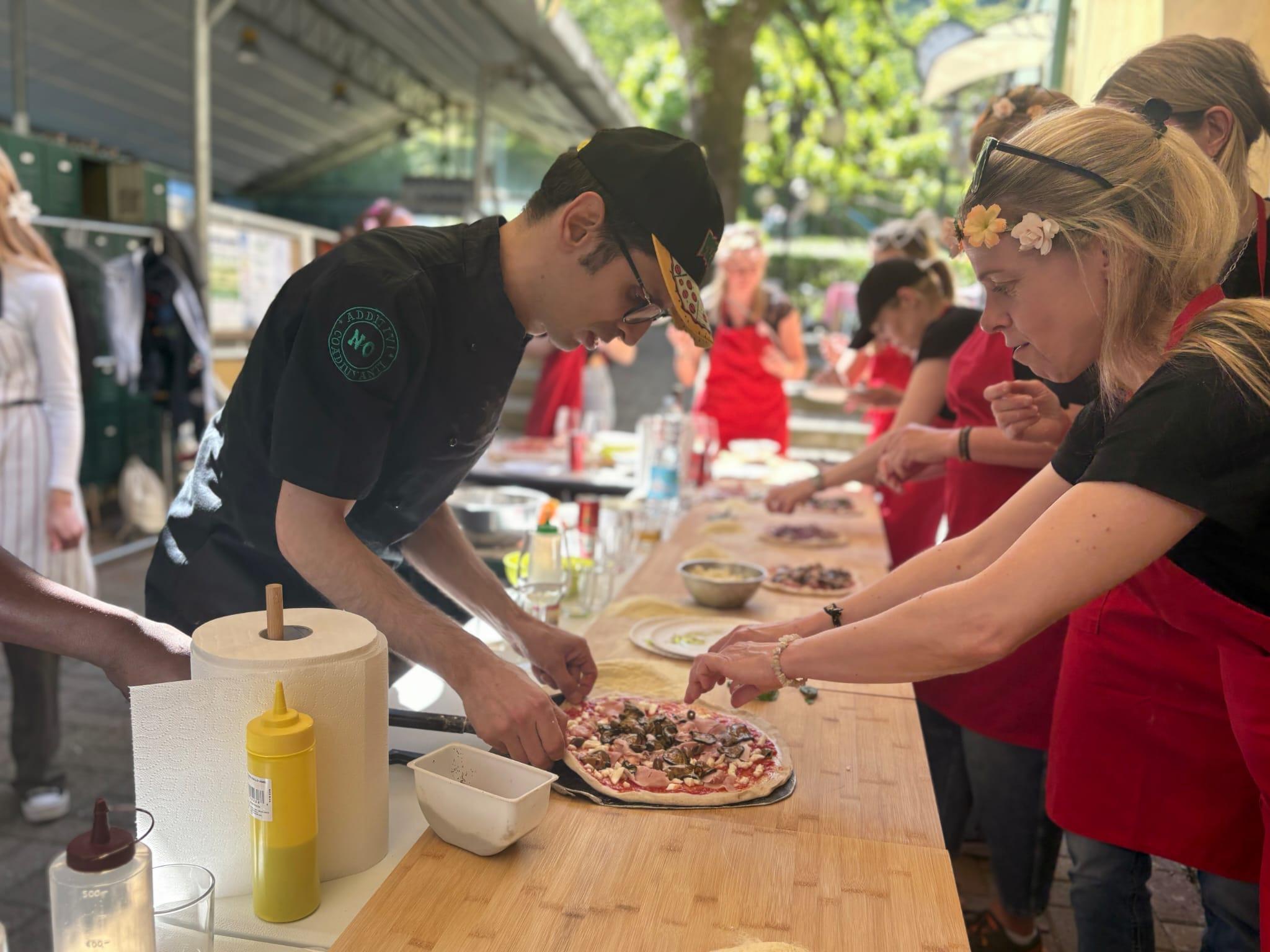 pizza making class in Como — photo 16