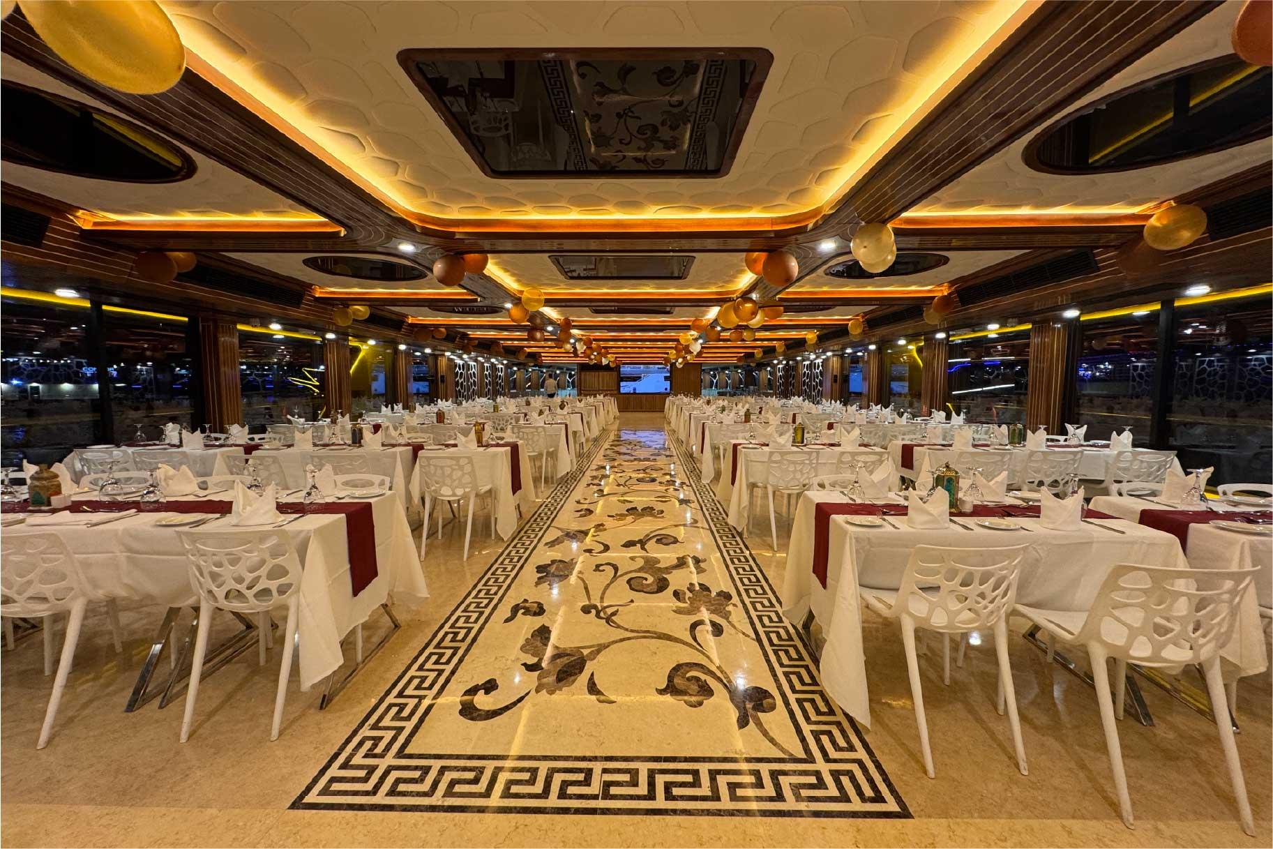 Dubai Mega Yacht Dinner Cruise with Buffet