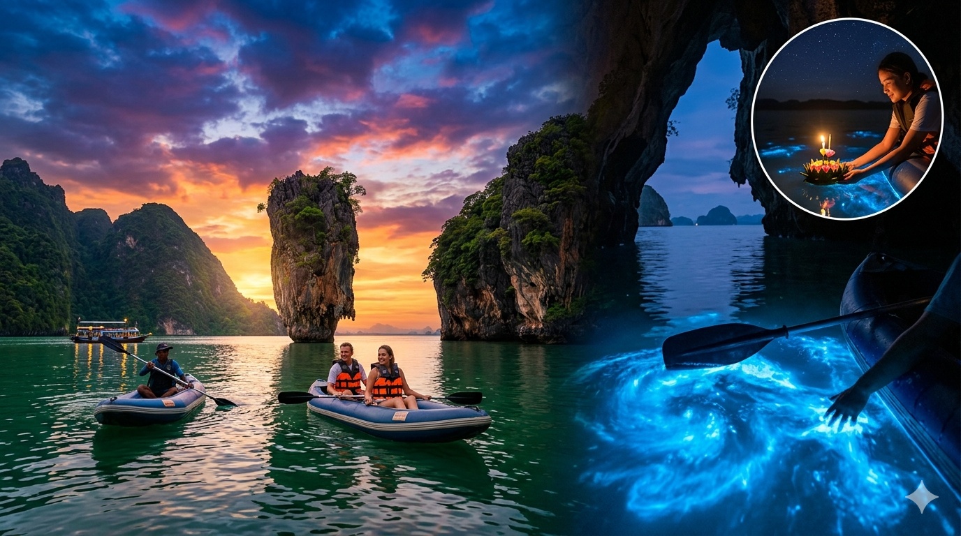 Phang Nga Bay Bioluminescent Plankton Canoe Day Trip from Phuket