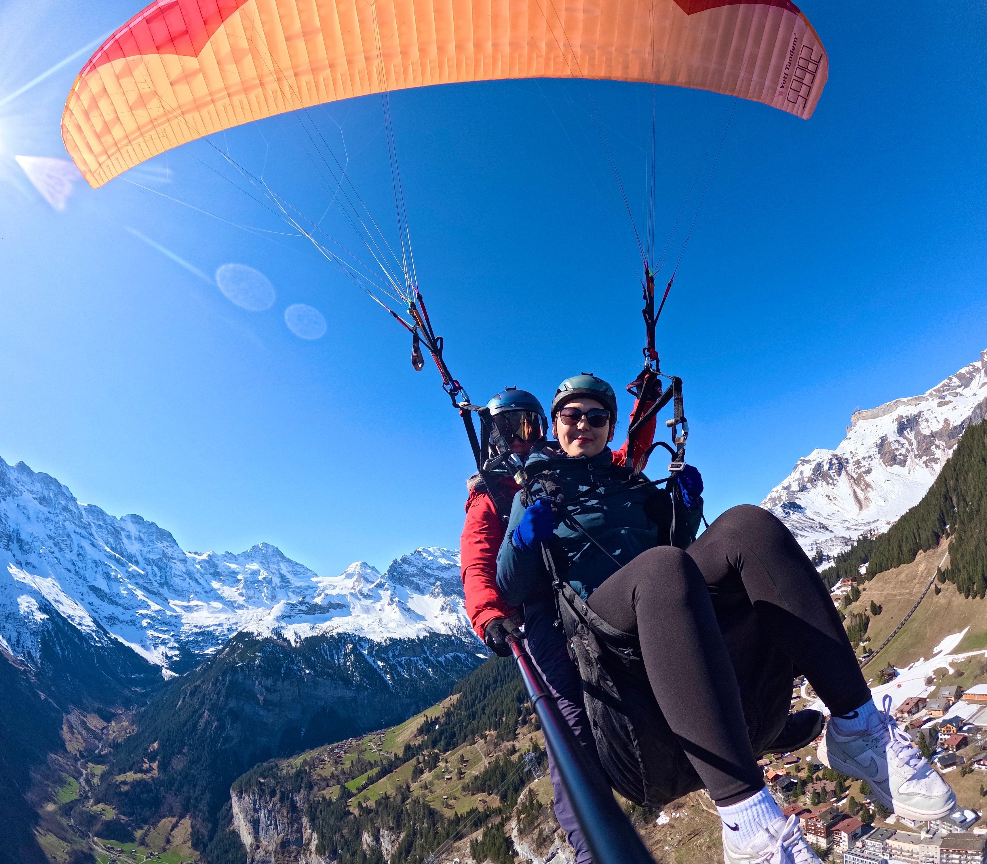 Mürren Paragliding Panorama Tandem Flight