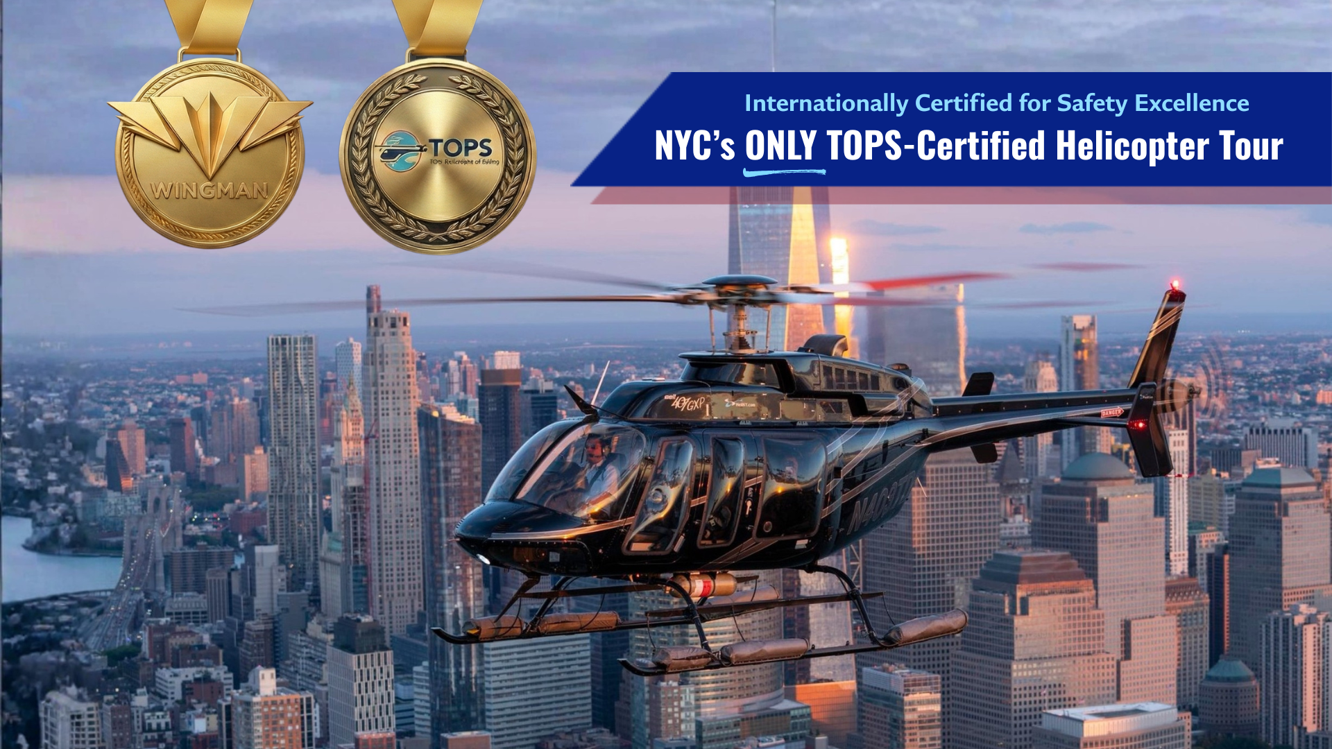 New York City Helicopter Skyline Tour from New Jersey