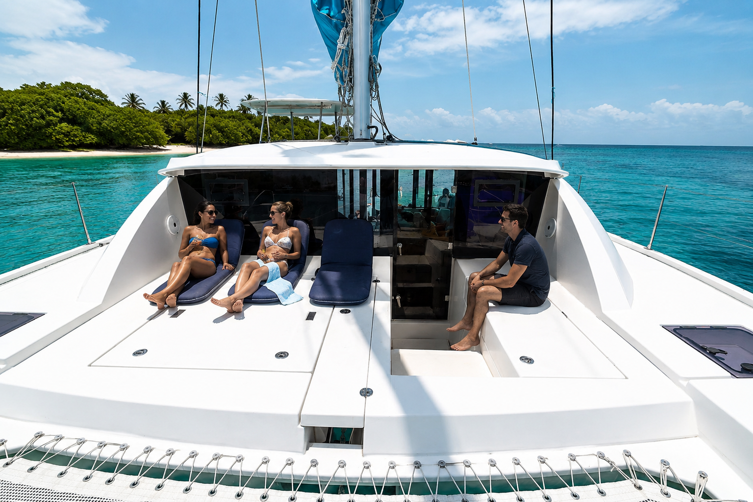 Cartagena: Private Luxury Leopard 40 Catamaran Charter