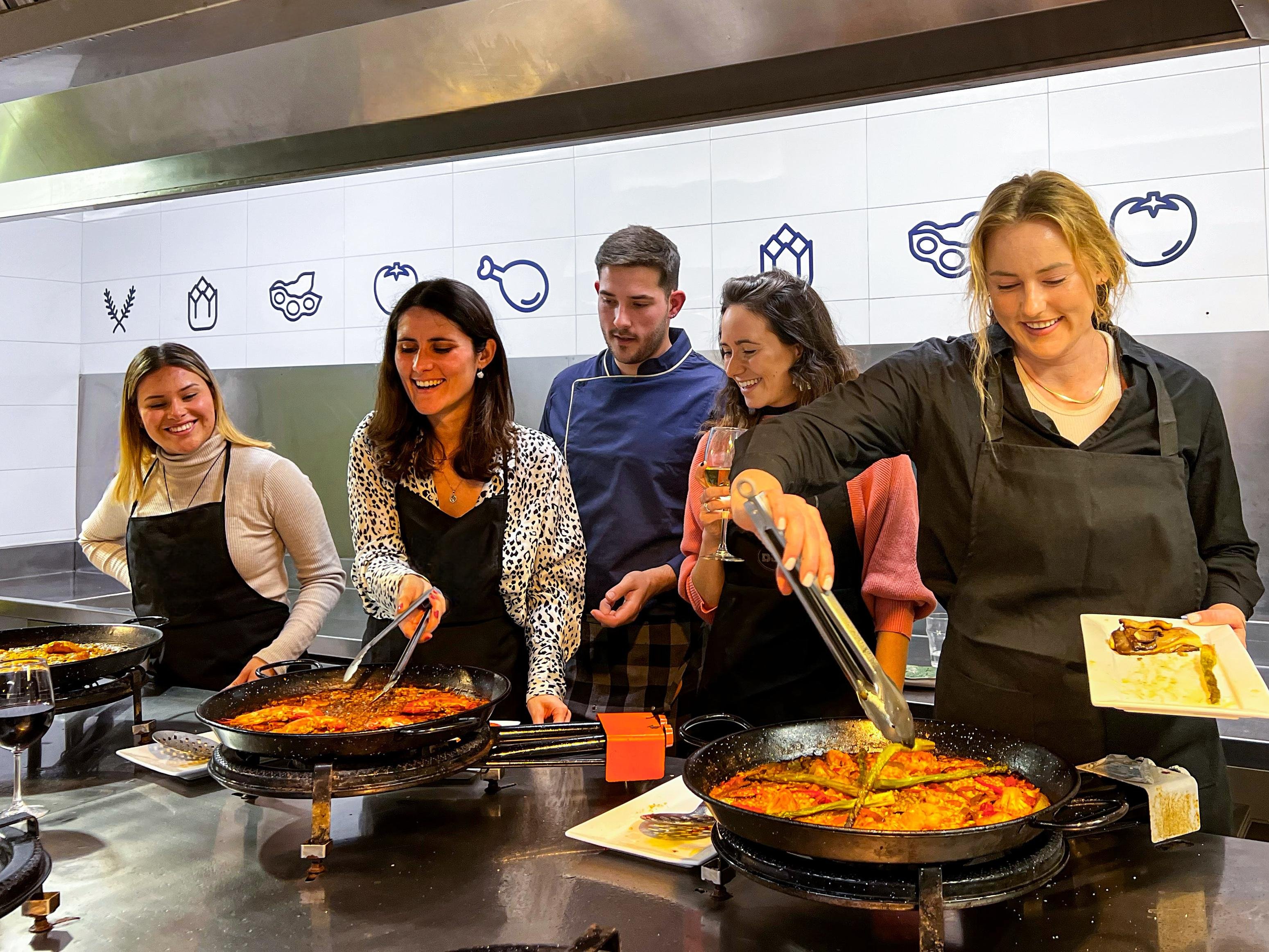 Authentic Valencian Paella Workshop & Central Market Tour