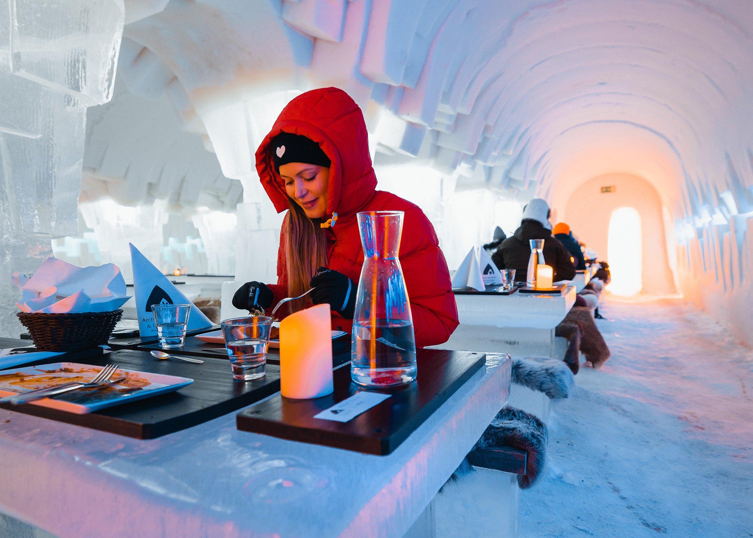 Arctic SnowHotel Tour & Ice Restaurant Dining from Rovaniemi