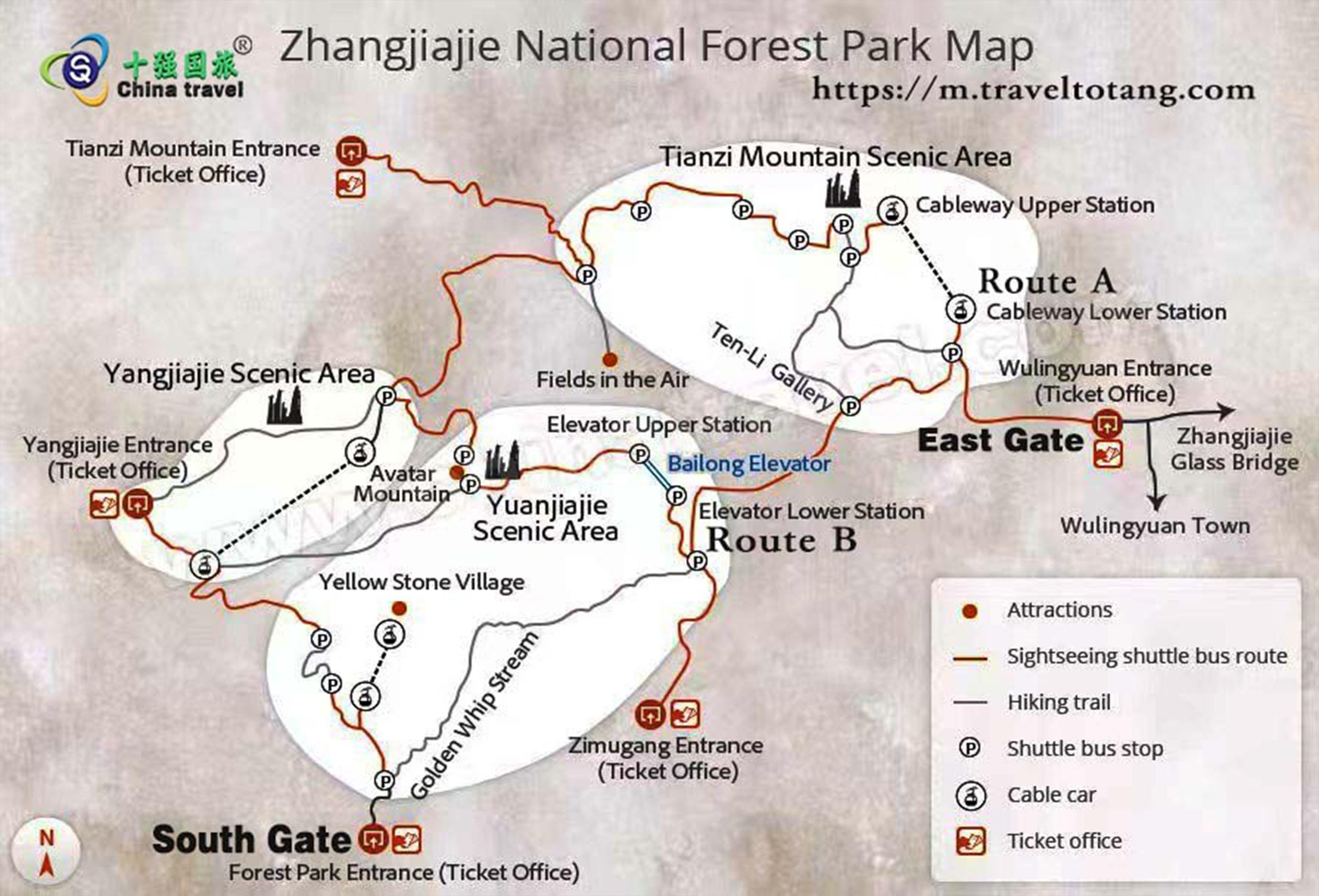 Zhangjiajie National Forest Park 4-Day All-Access Pass with Unlimited Mountain Transfers