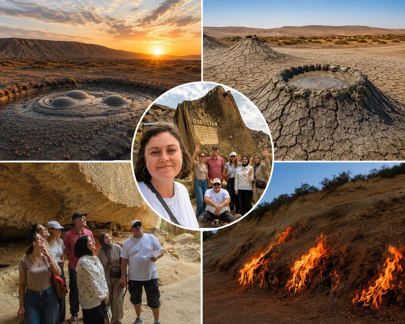 Gobustan Petroglyphs, Mud Volcanoes & Eternal Flames Day Trip